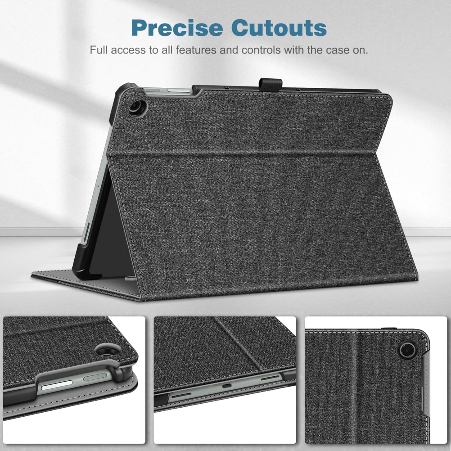 FINTIE 11 Inch 2023 Case for Google Pixel Tablet Release, Multi-Angle Viewing Protective Stand Cover with Pocket