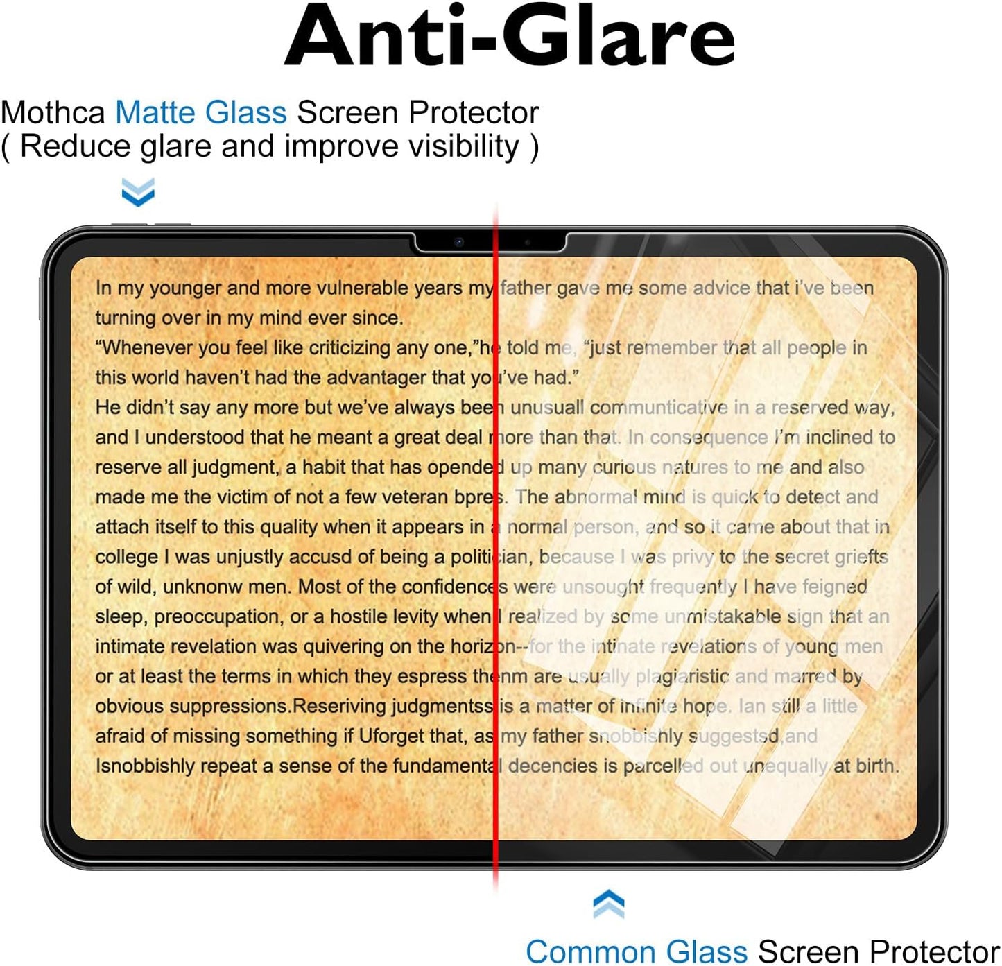 13-inch M5 2025 M4 2024 Mothca Matte Glass Screen Protector for iPad Pro / + Camera Lens Protector with Installation