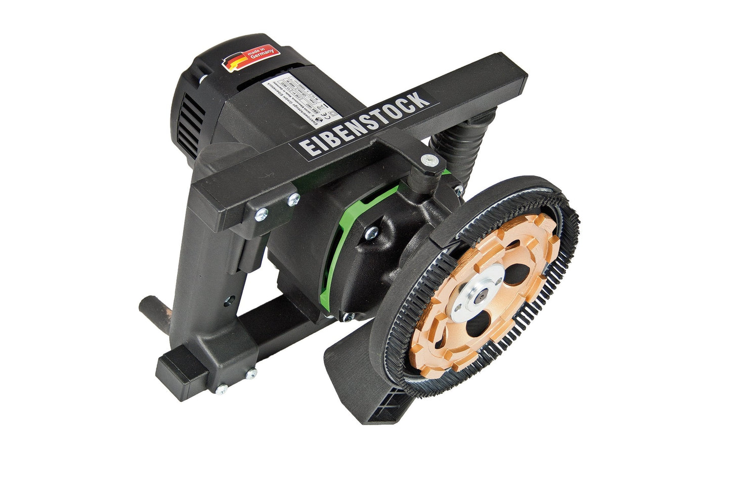 CS Unitec | EBS 1802.1 | 5" Heavy-Duty Concrete Surface Grinder with Dust Extraction for Removing Paint, Epoxy, Glue, and other Coatings. Low Vibration, 16 Amp, 10,000 RPM – Made in Germany
