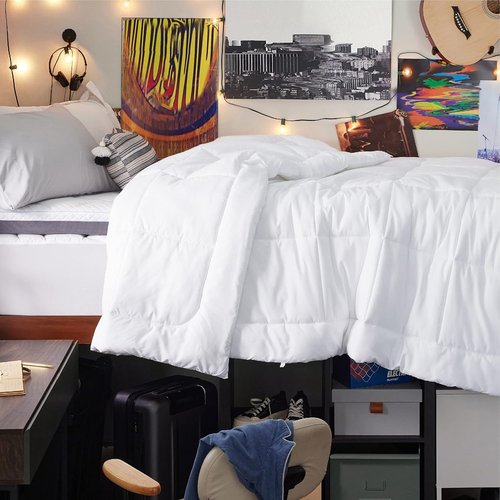 Bedsure Comforter Duvet Insert - All-Season Twin XL Quilted Bedding, GentleSoft Down Alternative, White 92 x 68 Inches