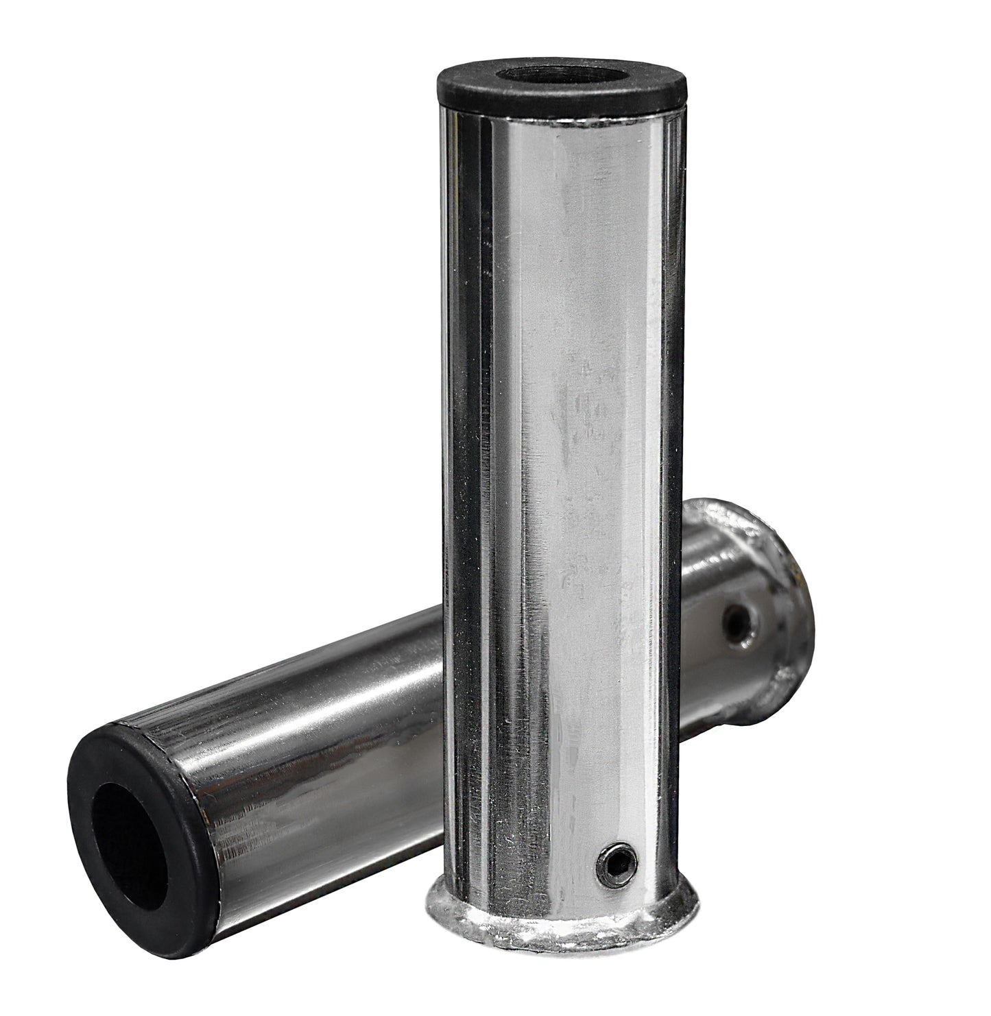 Pair of Chrome Olympic Adapters by Deltech Fitness