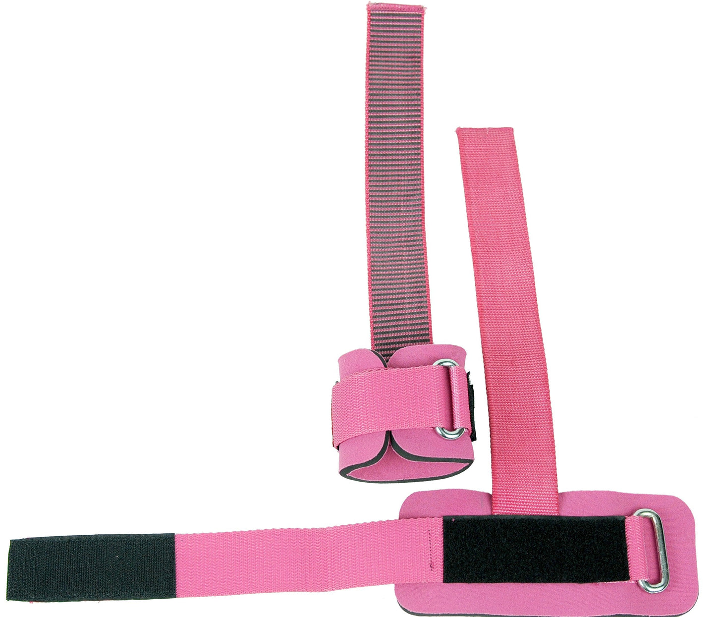Best Heavy Duty Lifting Straps Neoprene Padded 1 Pair Wrist Wraps & Rubbery Grip Support Straps & Cotton Coated Rubber on One Side Alternative to Power Lifting Hooks Weightlifting Grip Pad