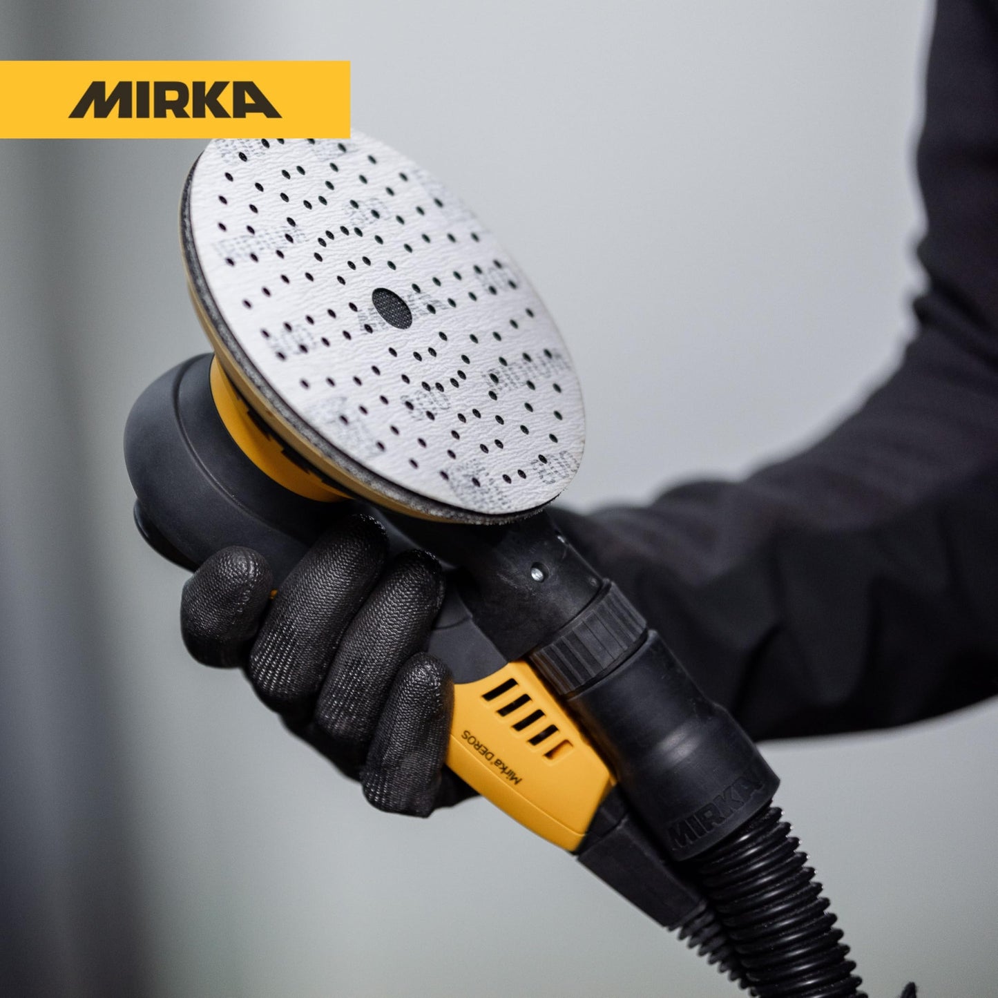 Mirka DEROS II 550X - 5" Hook & Loop, 5.0mm Random Orbital Sander - 110V Electric Power Tool for Woodworking, Drywall, Automotive Car & Wood Sanding - Professional Dust-Free Sander