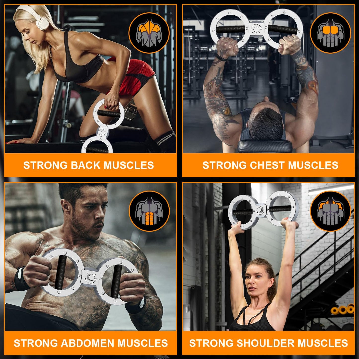 POZOERA Burn Machine Arm Workout - Forearm Trainer Strengthener with 12LB Adjustable Resistance, Arm Exercise Equipment for Men&Women with 360 Degree Rotator