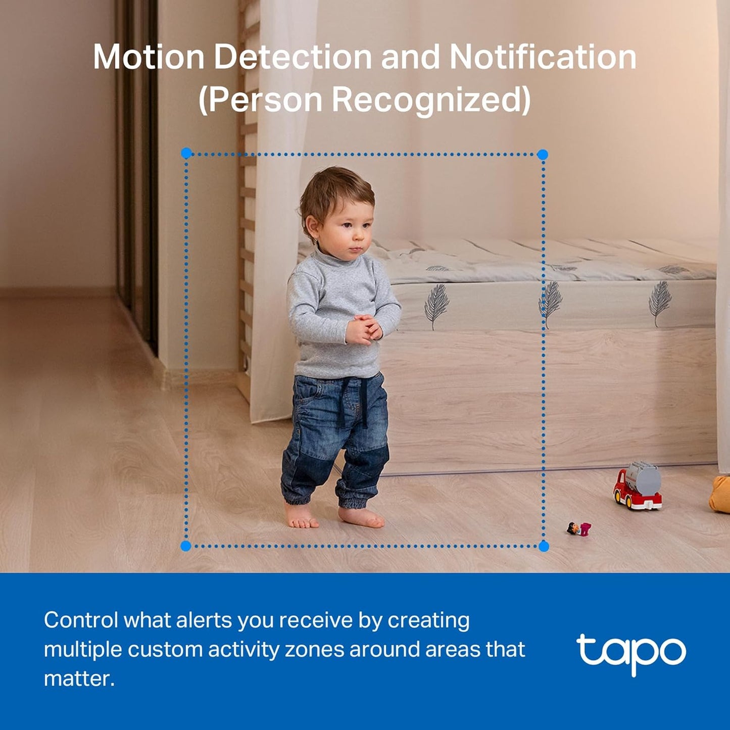 Tapo 1080P 2-Way C201 Indoor Pan/Tilt Wired Security Camera - Works as a Baby & Pet Monitor, Motion Detection, Audio