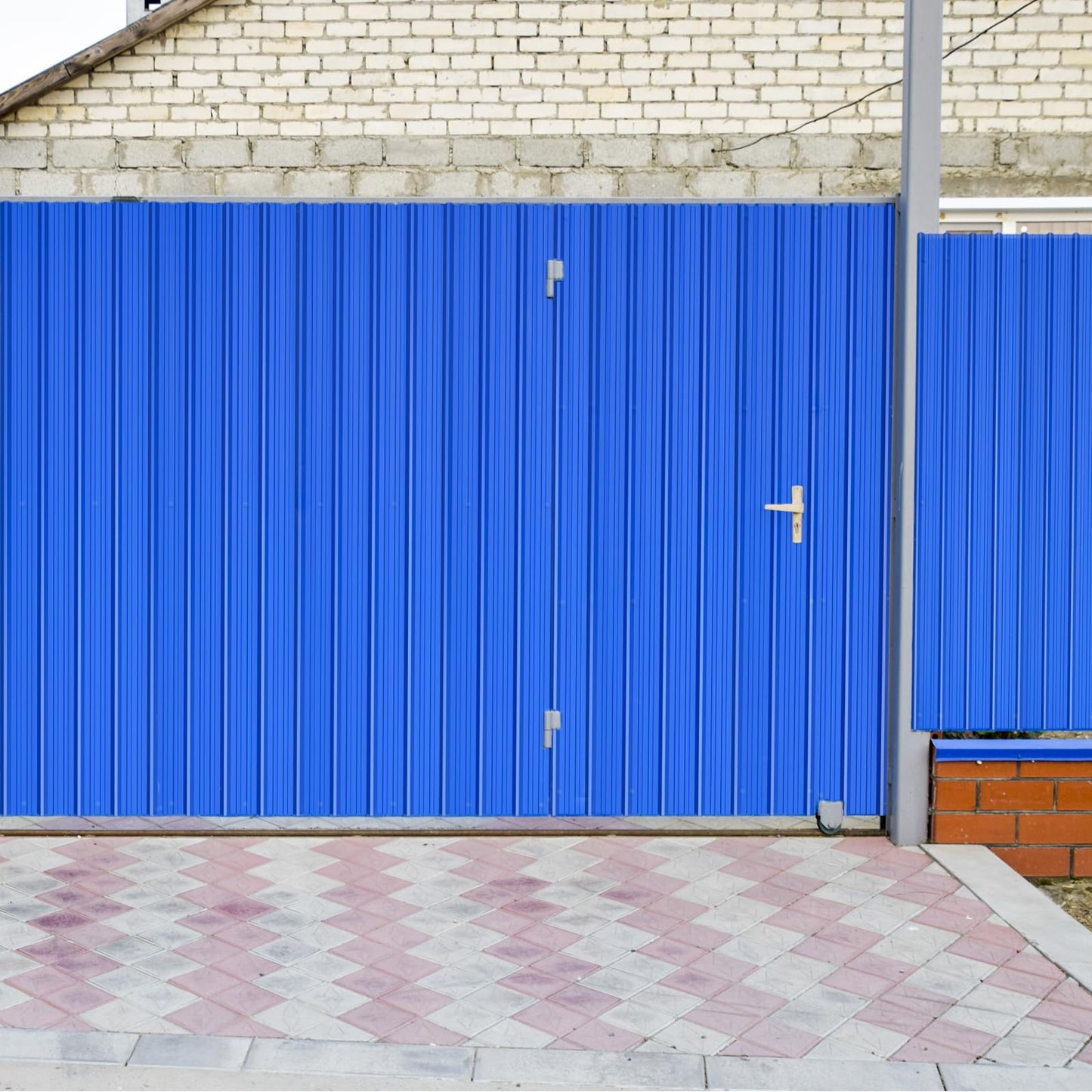 13 Pack PPGI Metal Roofing Panels, 66" x 36", 28 Gauge, 214 Sq. Ft. Coverage, Prepainted Galvanized Steel Sheets for Residential, Commercial, Pergolas, Gazebos, Fencing, and Patio Roofs（Blue）