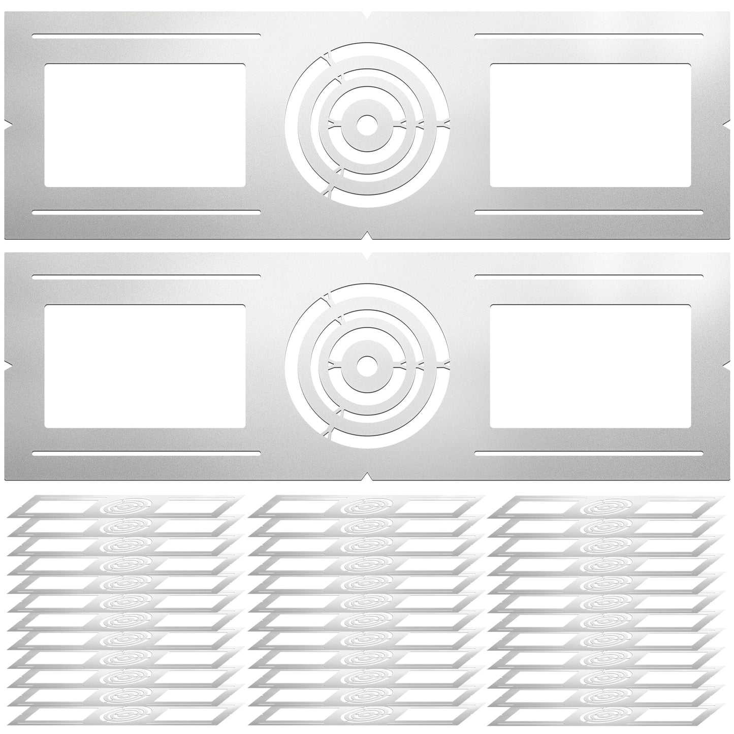 New Construction Mounting Plate, 3-4-6”, New Construction Rough in Plate for LED Downlight, Slim Recessed Lights, LED Recessed Ceiling Lights, Recessed Lighting Housing Plate,36PC