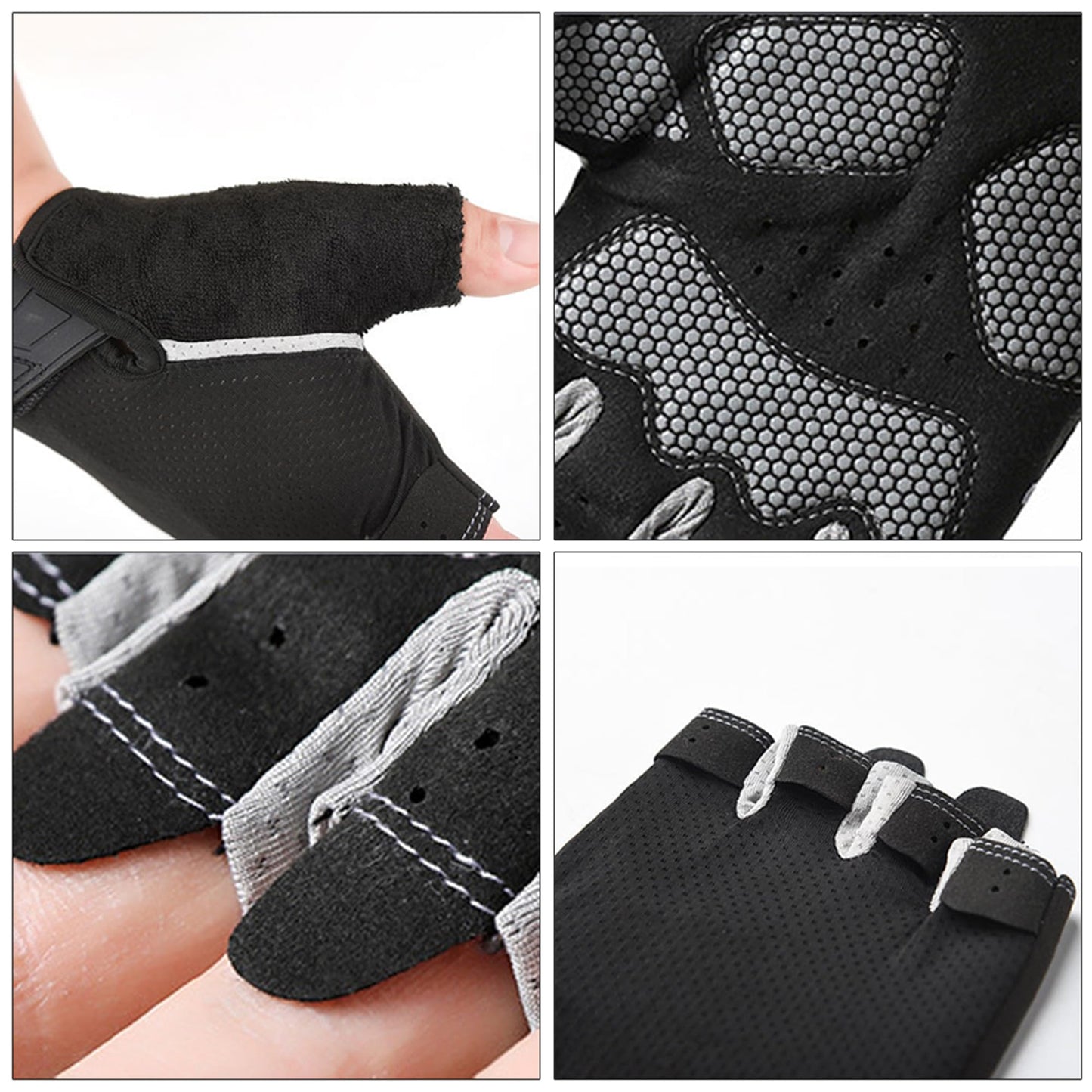 Eohak Workout Gloves for Men and Women Full Palm Protection Gym Gloves for Weight Lifting, Cycling, Gym, Training, Breathable and Snug fit
