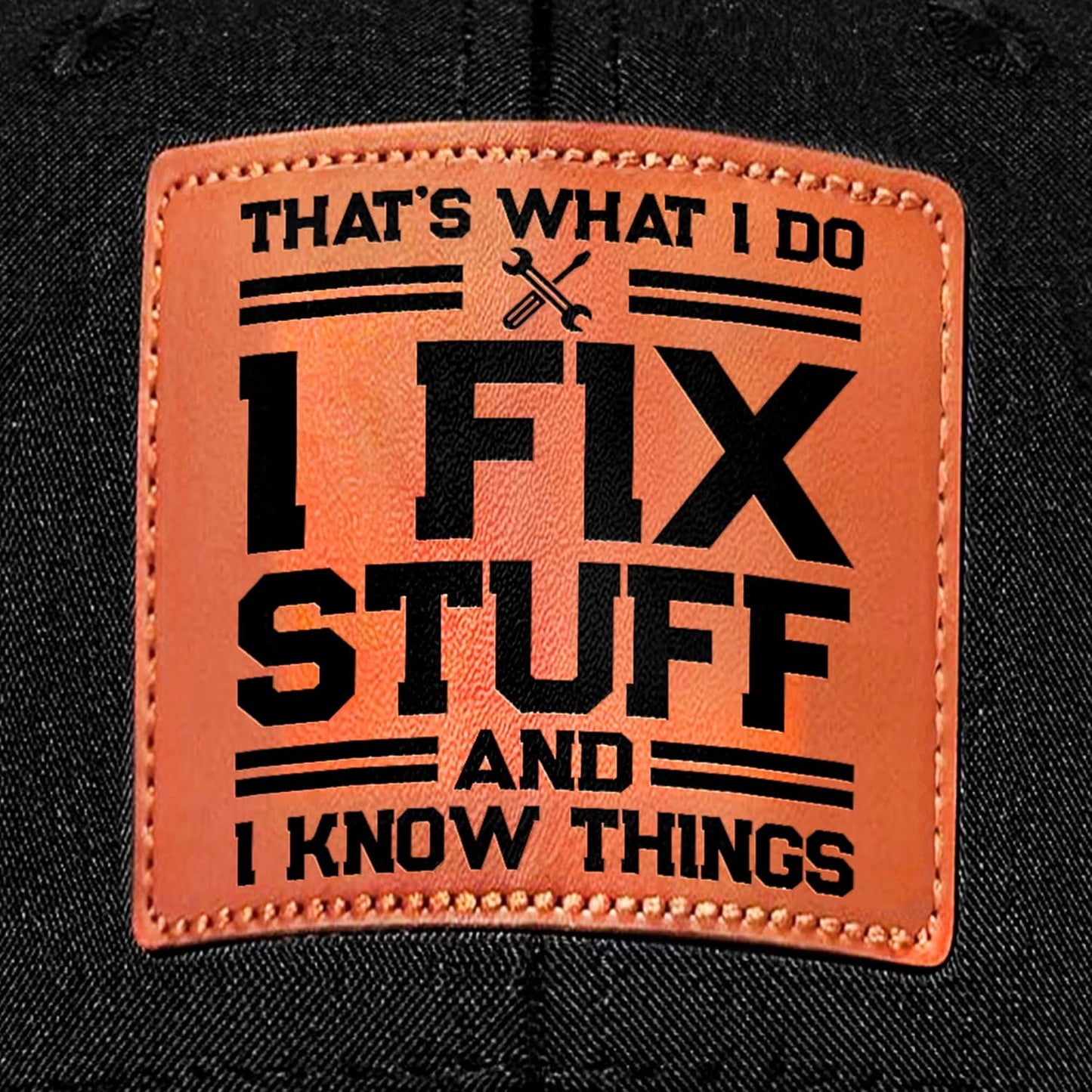 Skiennix Men's Birthday Gift - Unique Funny Gifts for Dad, Grandpa | Black Handyman Hat