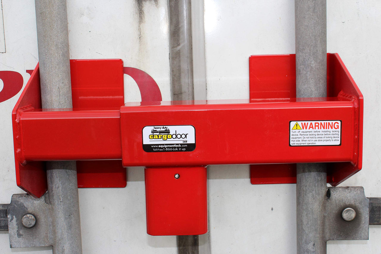 Equipment Lock Heavy Duty Cargo Door Lock - Powder Coated Steel Shipping Container Lock - Maximum Security Semi Trailer Door Lock - Semi Truck Accessories and Trailer Security (Combination)
