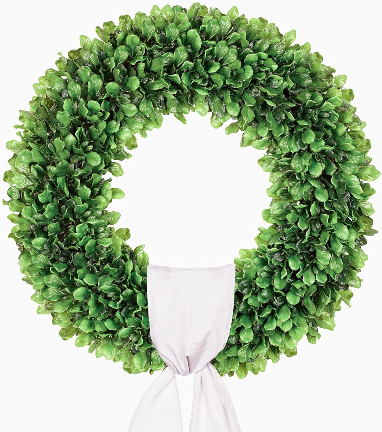 Regine Switzerland 20-Inch Artificial Boxwood Wreath - Versatile Greenery for All Seasons, Perfect for Home Decor & Weddings