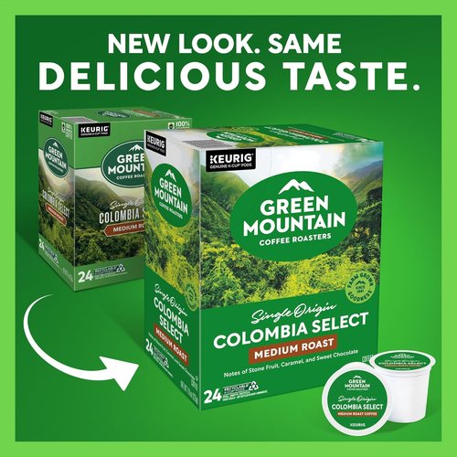 Green Mountain Coffee Roasters Colombia Select Coffee - Medium Roast K-Cup Pods, 96 Count