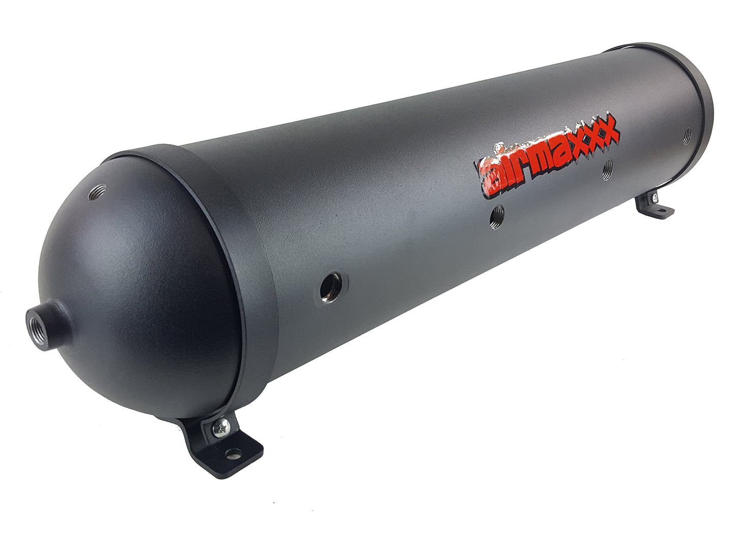airmaxxx 5 Gallon Seamless Aluminum Air Tank – 9-Port 250 PSI Black