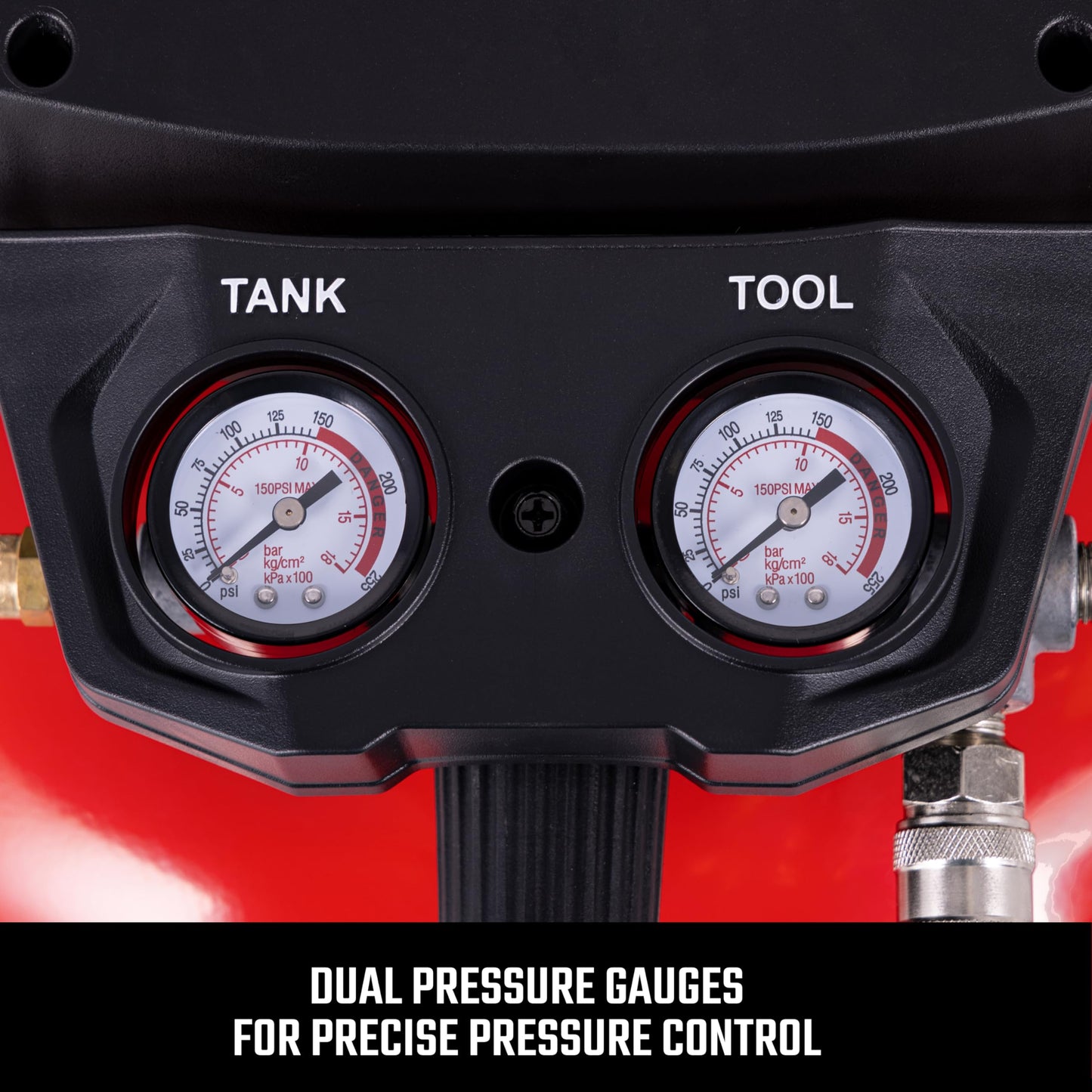 Craftsman Air Compressors 6 Gallon Portable Pancake Air Compressor,Oil Free Max 150 Psi 1.0HP 2.6 CFM@90PSI Electric Air Compressor Shop Air Compressor, CMXECXA02106410
