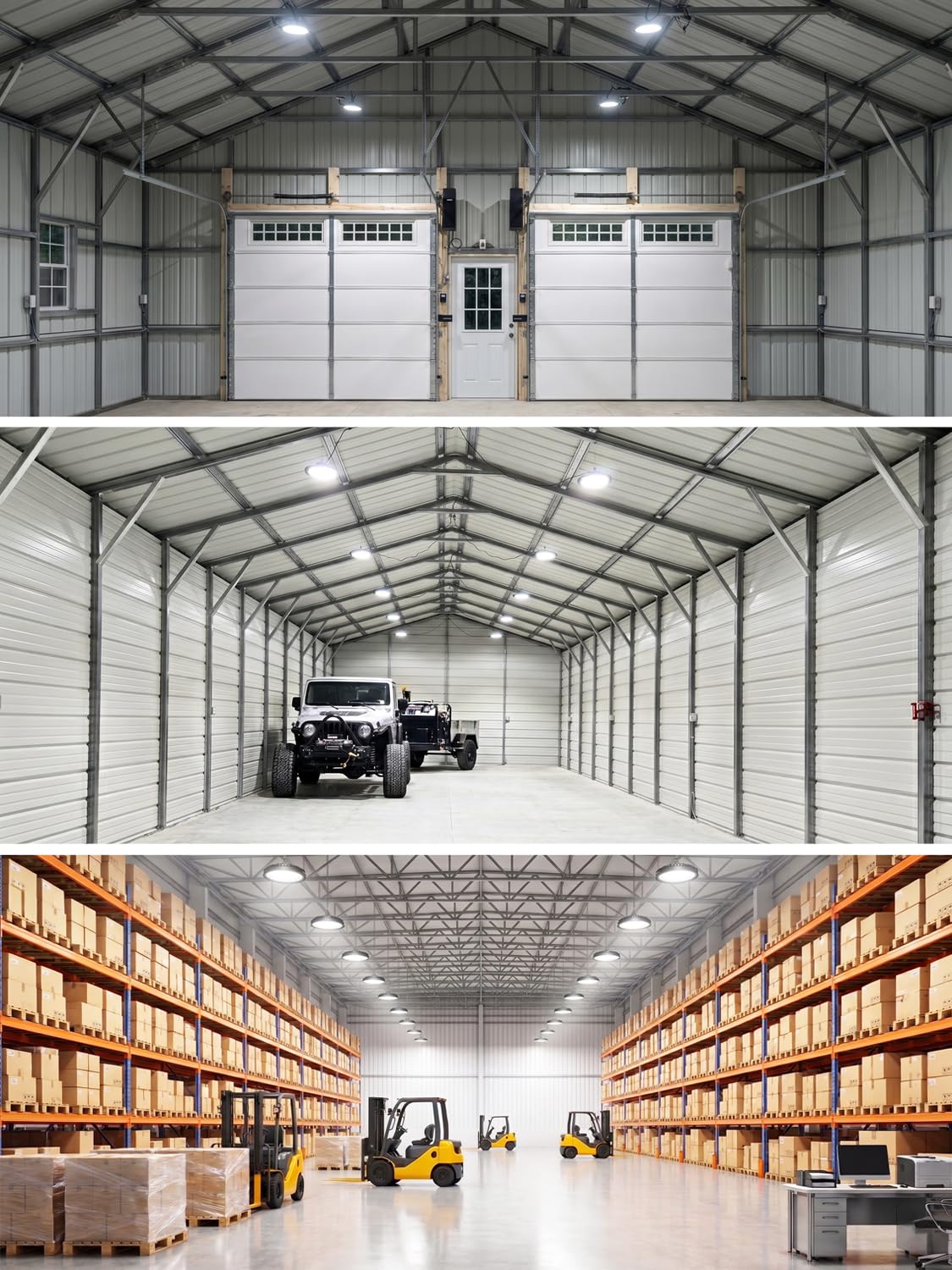 New Super Bright Ultra-Thin 200w High Bay Led Shop Lights| 30000LM 5000K UFO Led High Bay Light with 5ft Cable Hook Safe Rope| Shop&Garage Lighting Lights for Factory Workshop Warehouse Garage Barn