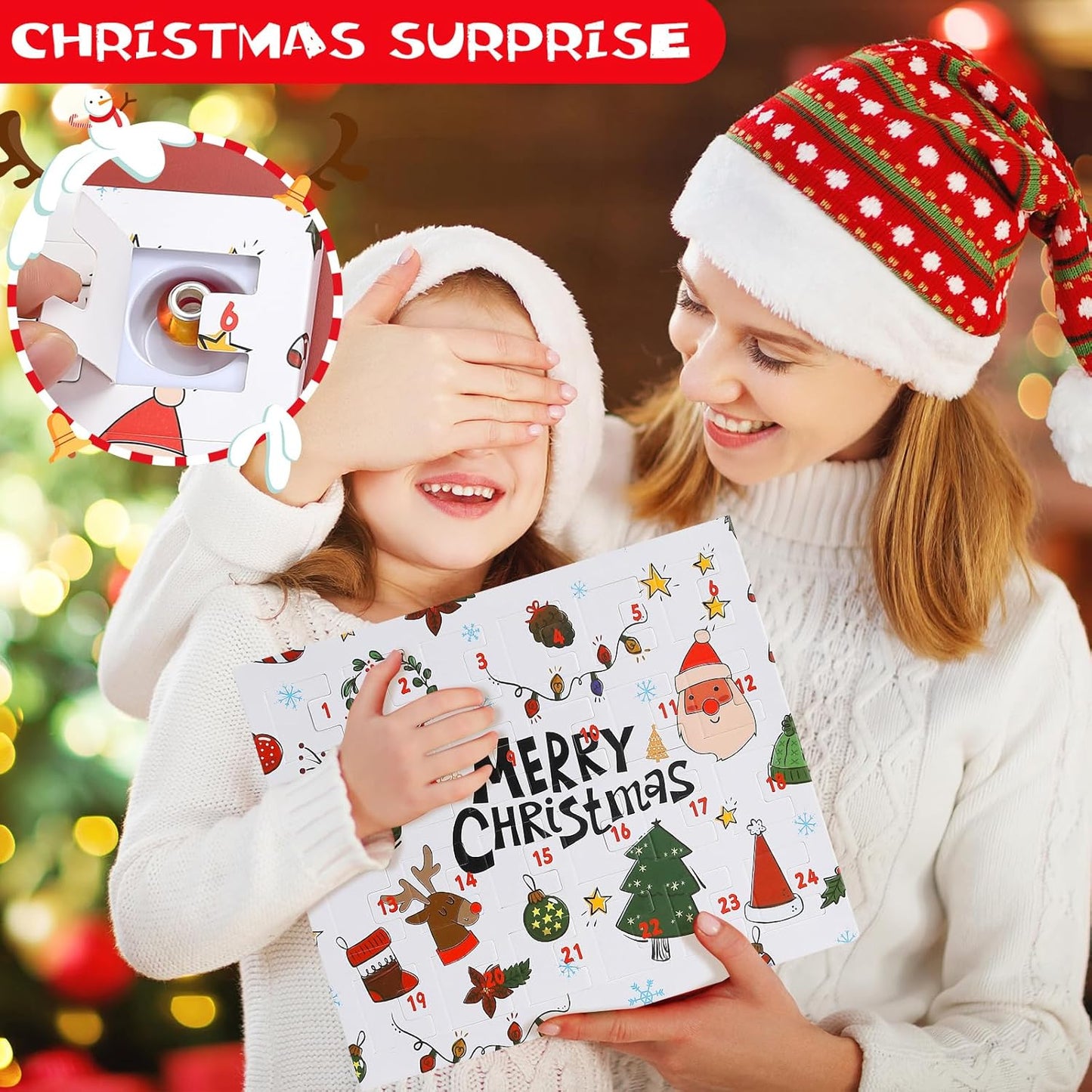Regine Switzerland Christmas Advent Calendar Bracelets - 24-Day DIY Jewelry Kit for Women