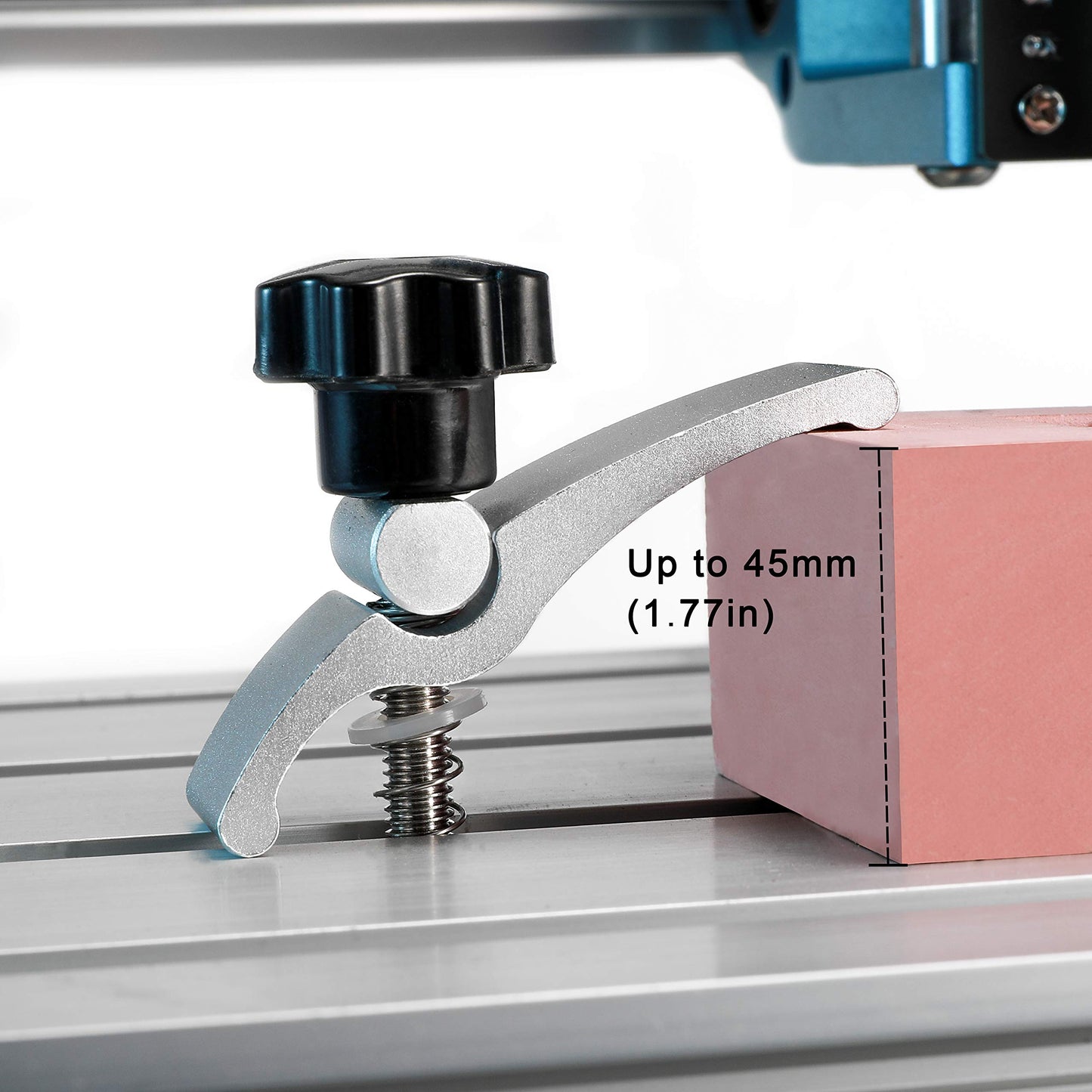 Genmitsu 3018-PROVer V2 CNC Milling Machine, Desktop CNC for Beginner + 2PCS T-Track Mini Hold Down Clamp Kit