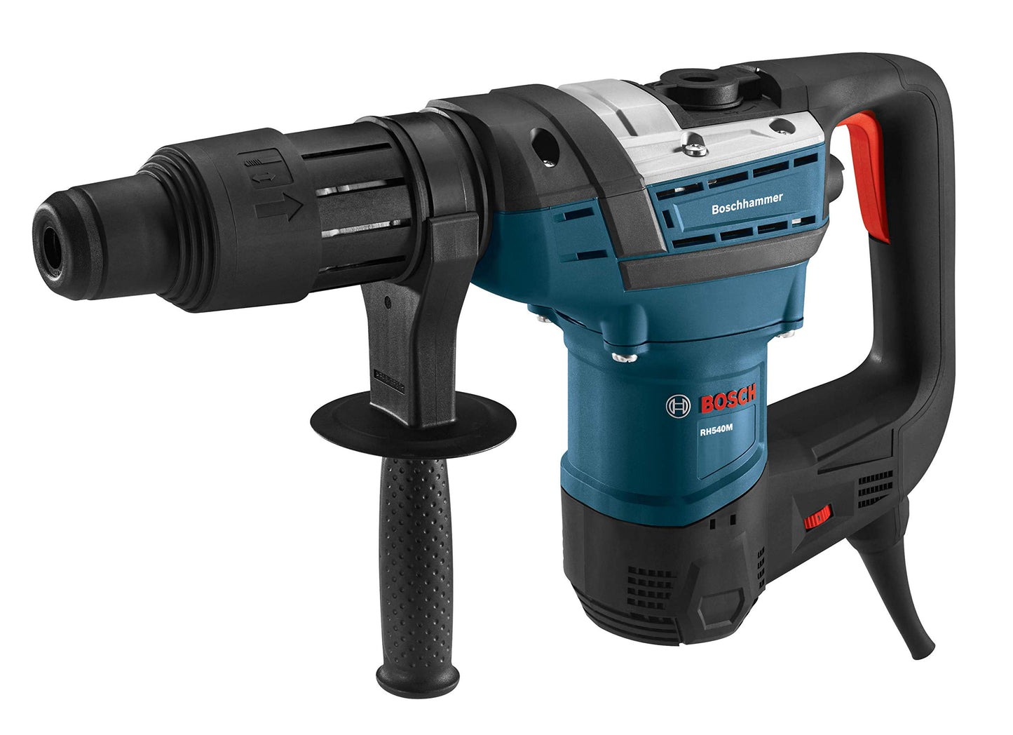 BOSCH 1-9/16-Inch SDS-Max Combination Rotary Hammer RH540M, Blue and BOSCH HS1911 1 In. x 12 In. Flat Chisel SDS-Max Hammer Steel