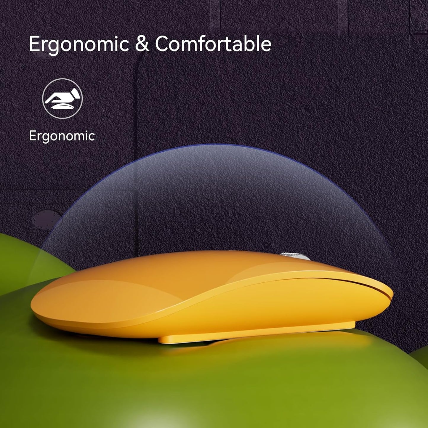TENMOS M18 Bluetooth Mouse, USB C Rechargeable Wireless Mouse, Triple Mode (Dual Bluetooth+USB) Computer Silent Mice