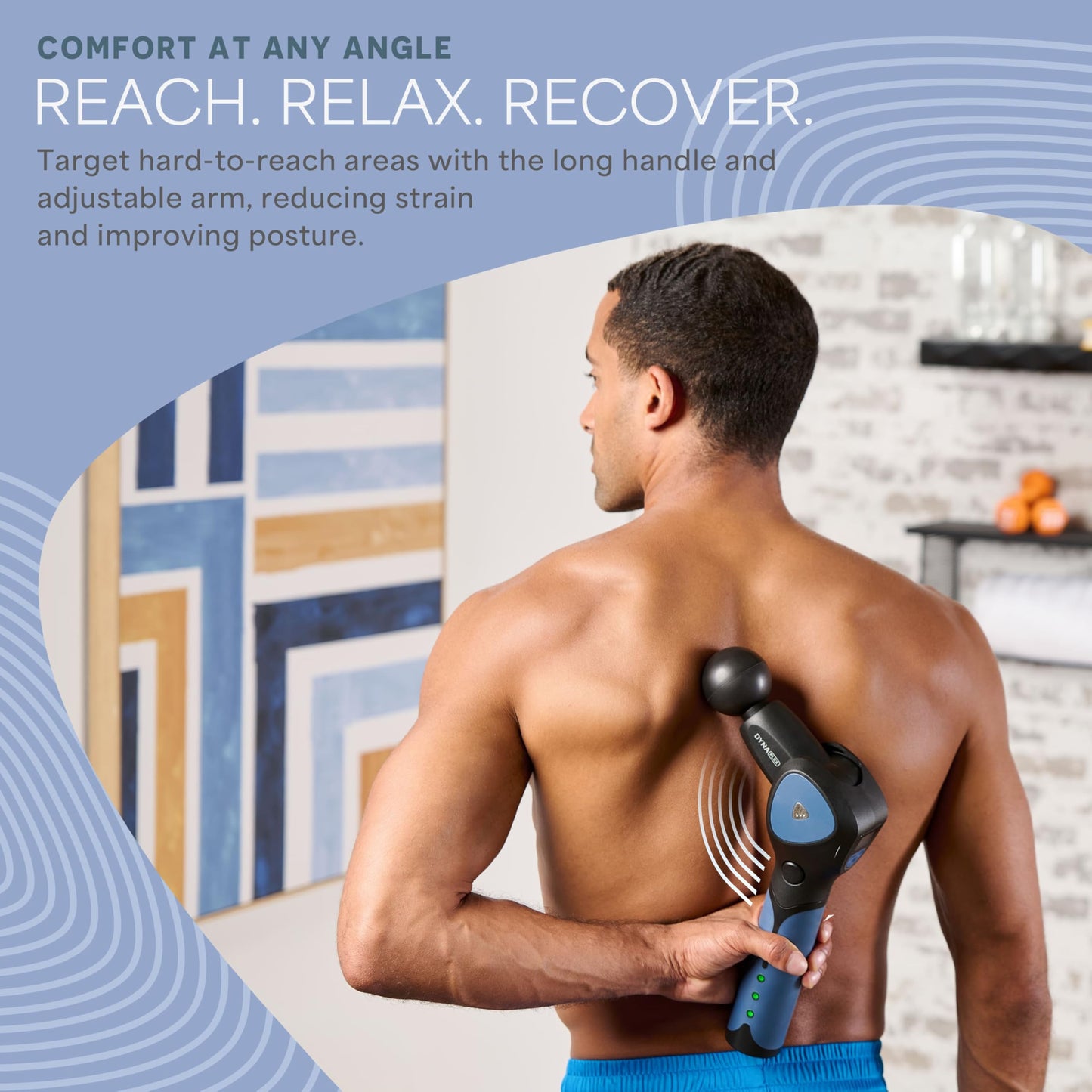 LifePro Dynaflex Percussion Massage Gun Eligible– Deep Tissue Handheld Massager for Athletes – Muscle Recovery Tool for Men & Women – Quiet, Portable with Attachment Heads & Travel Case