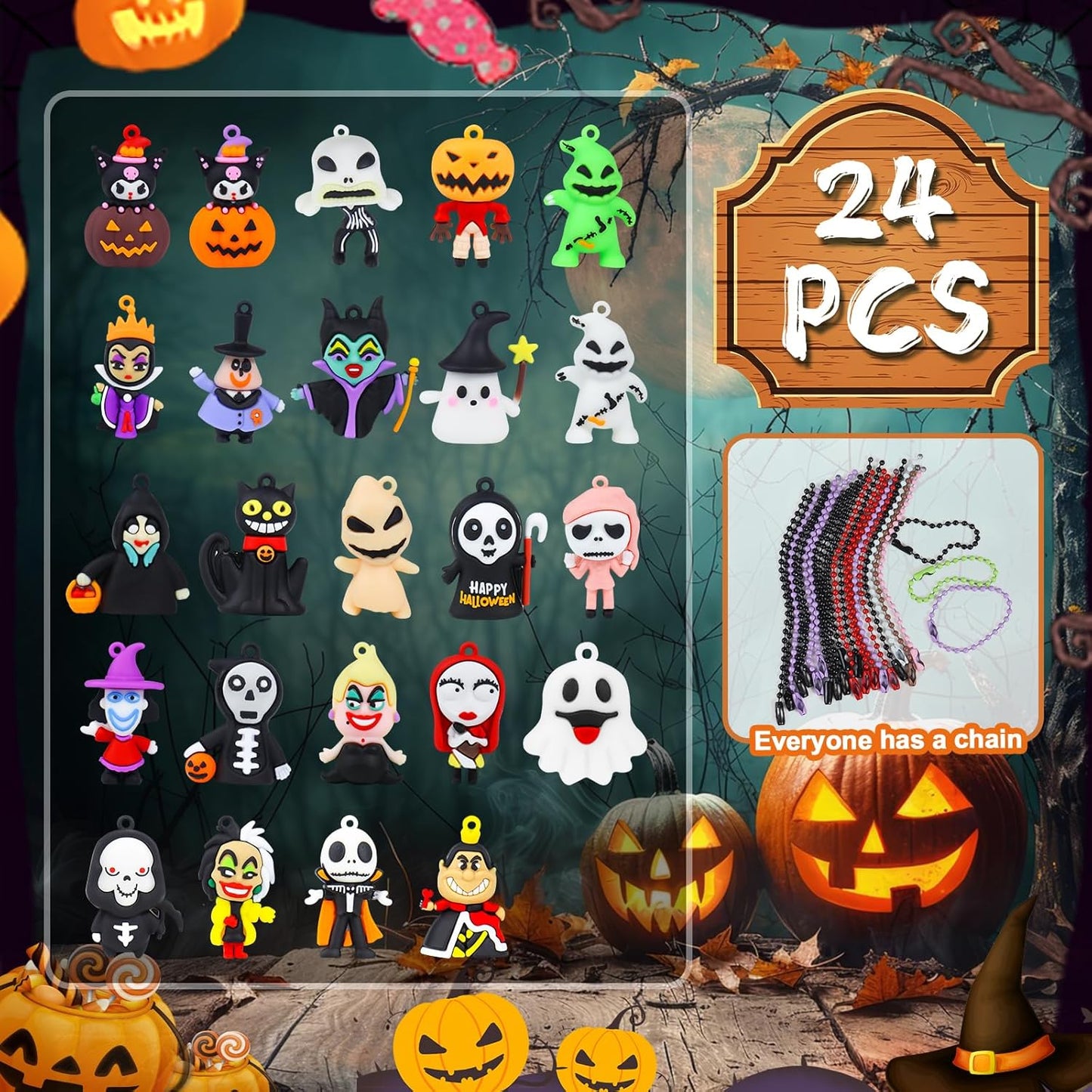 SWIND Christmas Advent Calendar 2026 - Horror Figures Countdown with 24 Collectible Dolls for All Ages