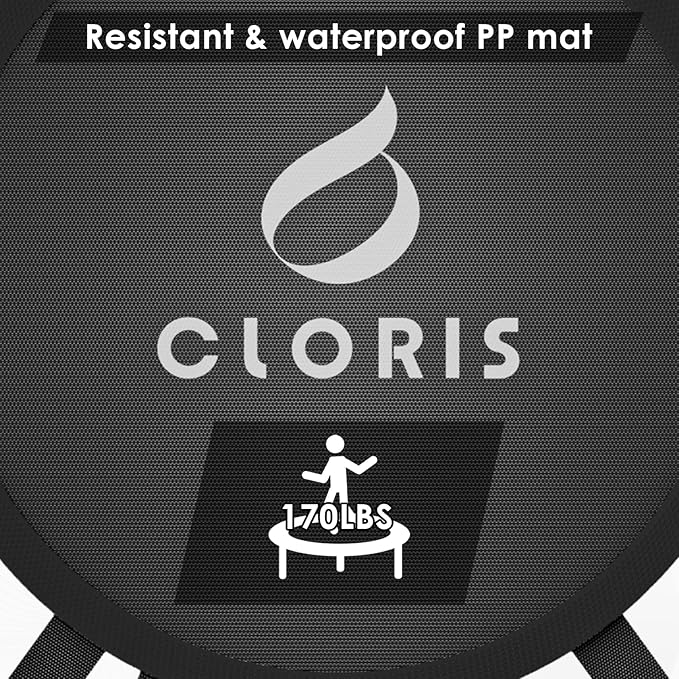 CLORIS 36'' Foldable Mini Trampoline - Max Load 170lbs, Rebounde Trampoline for Adults Indoor/Outdoor Fitness Body Exercise