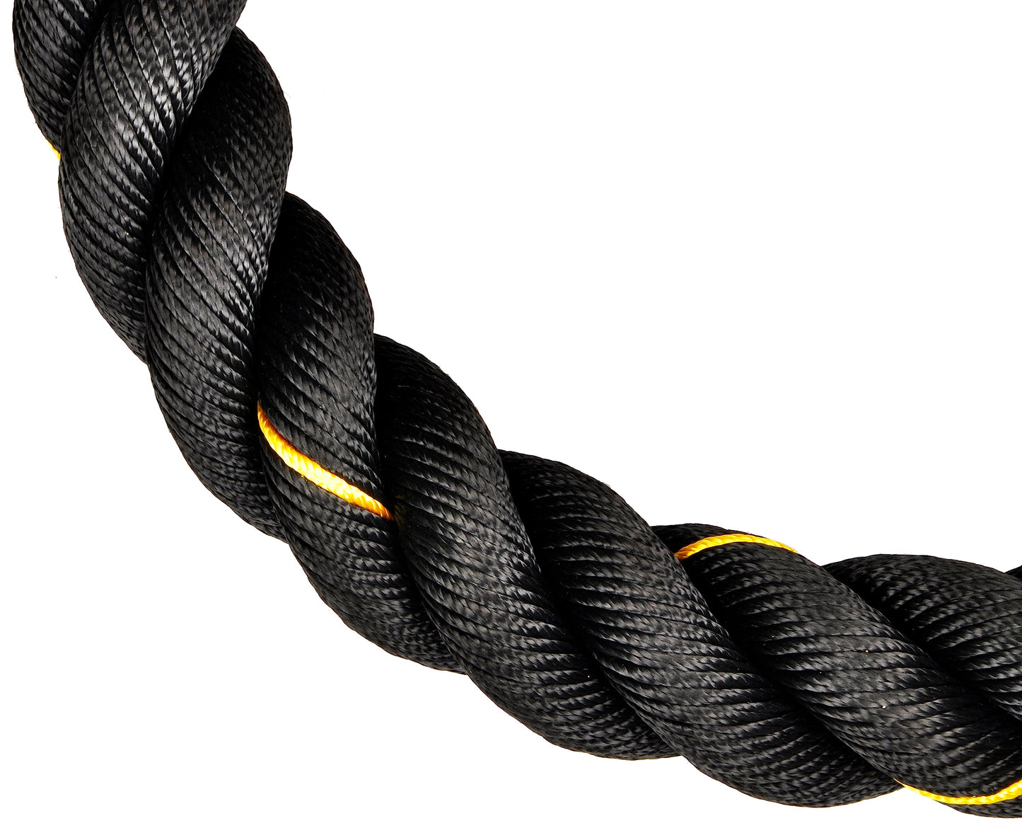Fitvids Battle Rope 1.5Inch 2 Inch Diameter Poly Dacron 30 FT – 40 FT – 1.5-Inch, 30FT – Black
