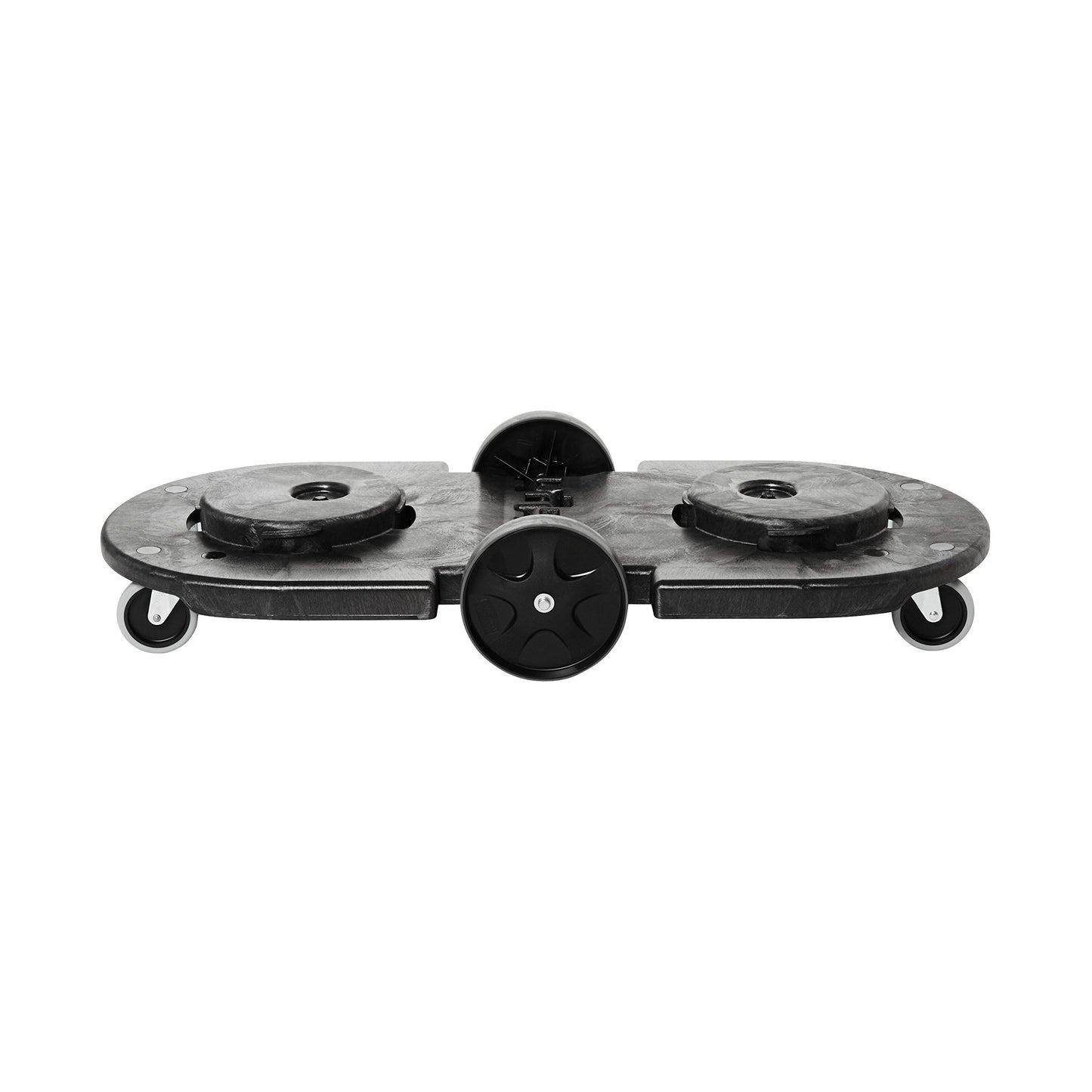 Rubbermaid Commercial Products Dolly for BRUTE Trash Can Wheels Black for Restaurants/Back of House/Offices/Warehouses/Airports/Commercial Environments