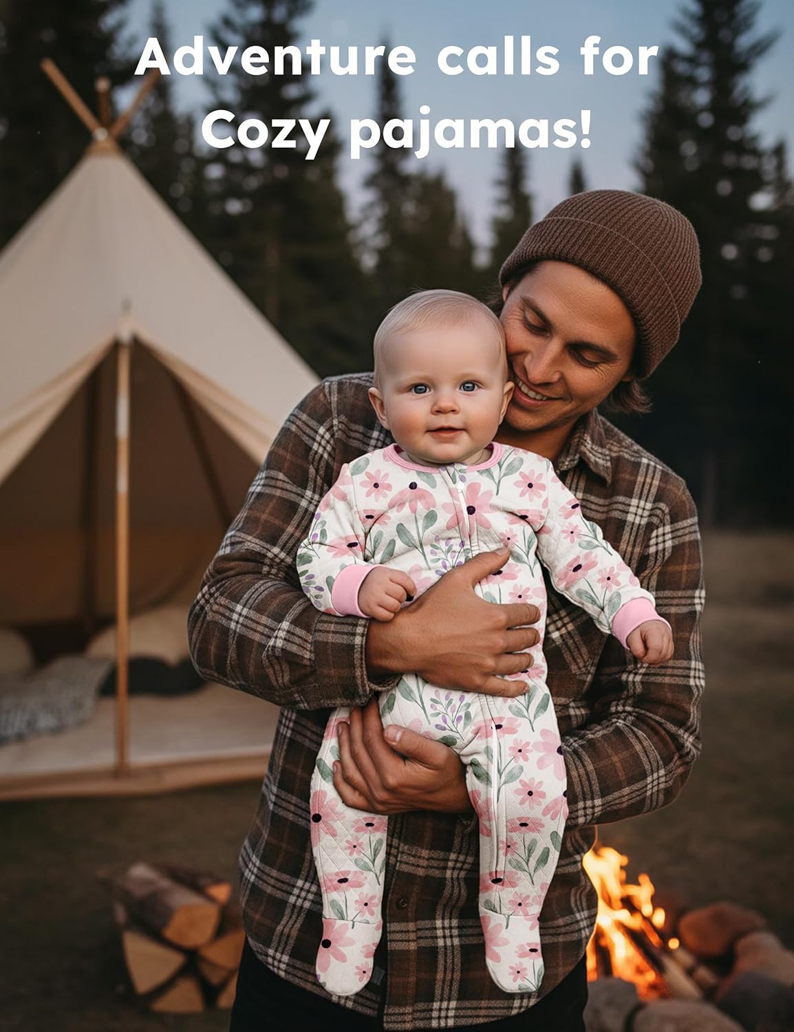 Yoofoss Organic Cotton Baby Pajamas - Warm Quilted Footed Sleepers for Newborns 0-9 Months