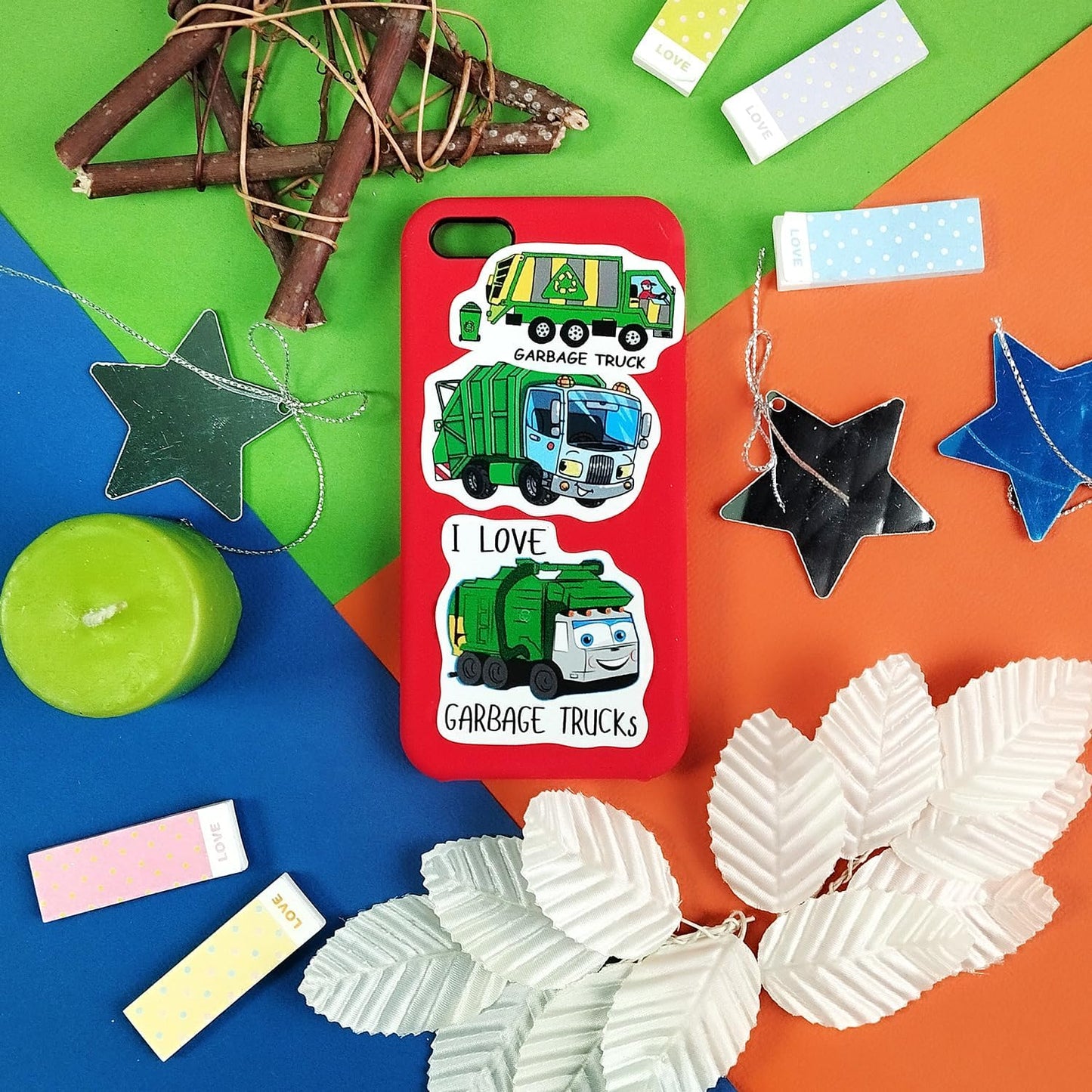 Durable Garbage Truck Stickers - Perfect for Party Supplies and Gifts