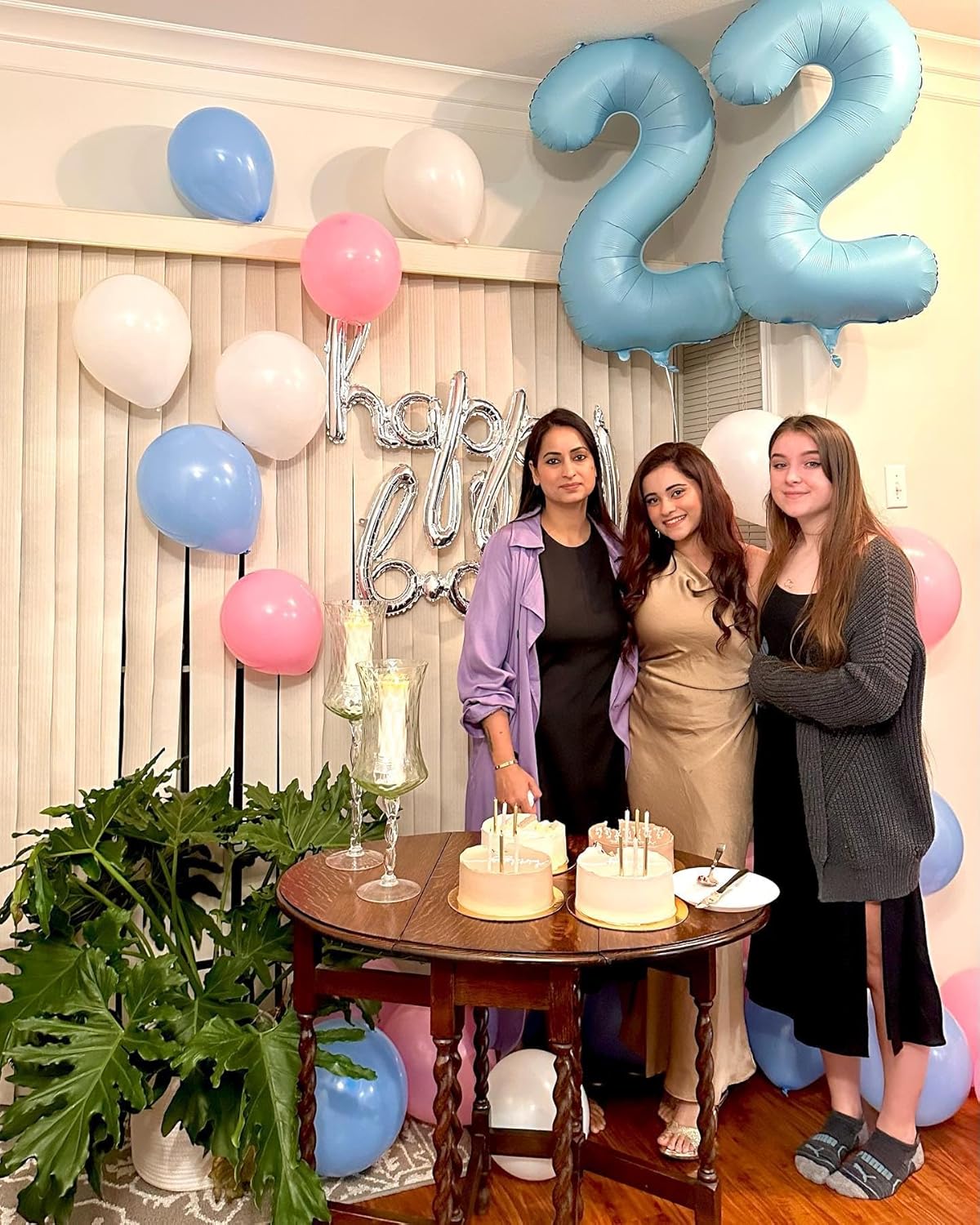 Pearlescent Blue 40-Inch Number 1 Balloon | First Birthday Decorations for Boys & Girls