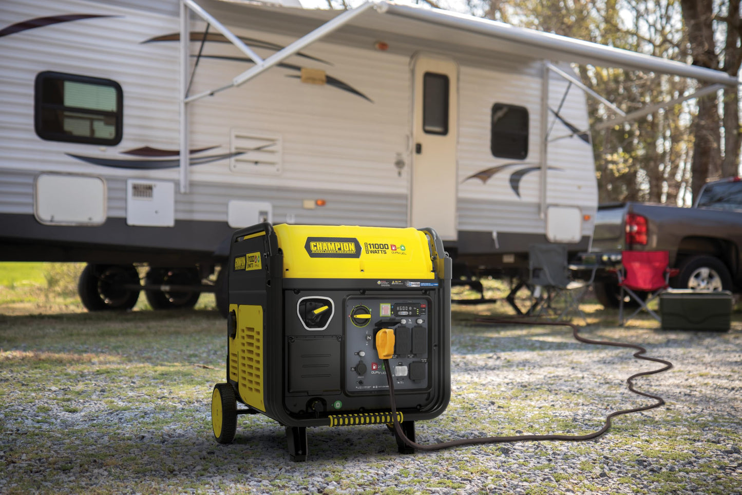 Champion Power Equipment 11,000-Watt Electric Start Dual Fuel Home Backup Portable Inverter Generator with Quiet Technology and Free 3-Year Warranty