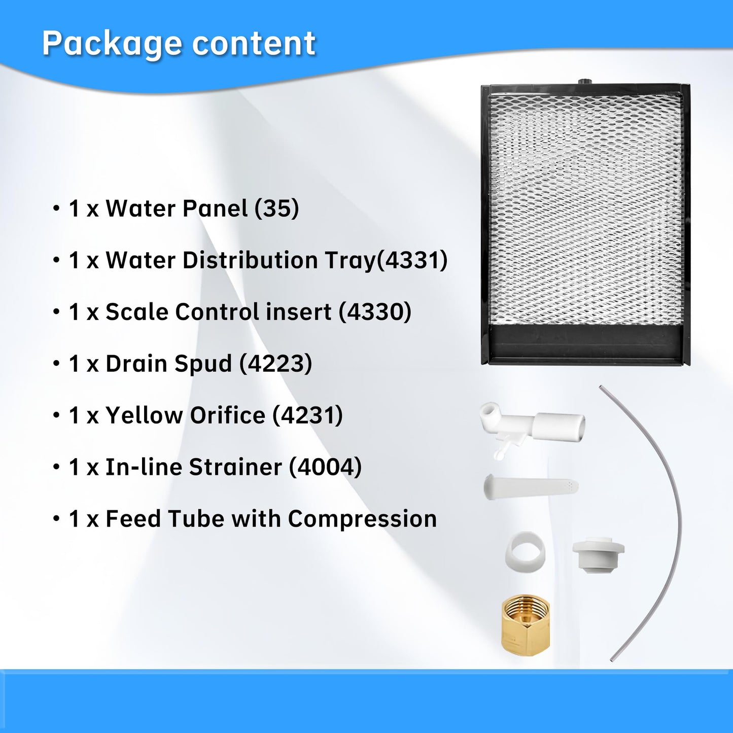 Tellfeel 4750 Humidifier Maintenance Kit - 35-Gauge Water Plate Humidifier Replacement for Aprilaire Whole House Humidifier Model Replacement Filter 700, 700A, 700M, 760, 760A, 768