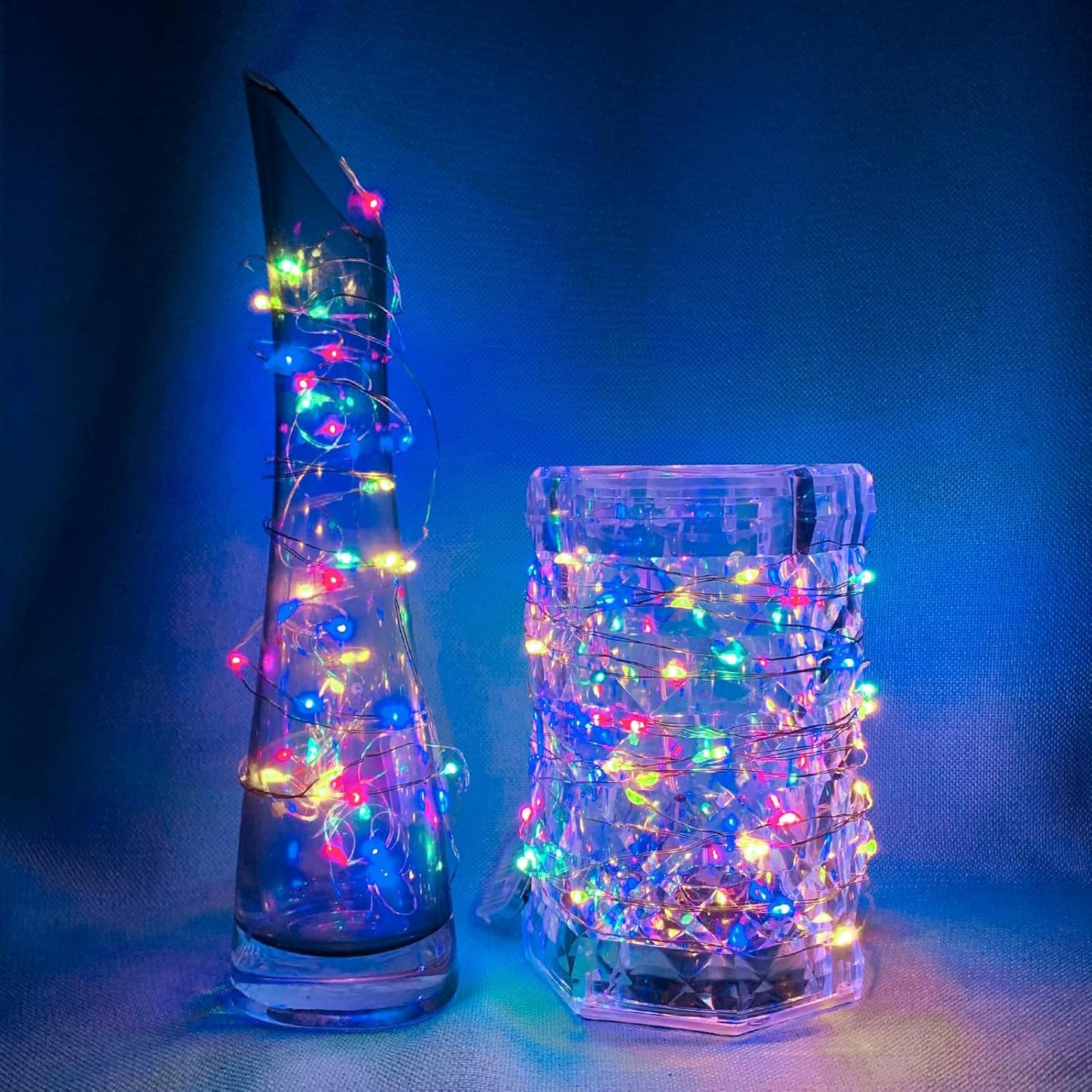 Skiennix 100-Pack Fairy Lights - 7Ft 20 LED Twinkle String Lights | Battery Operated & Waterproof for Parties, Weddings, Christmas & More - Multicolor