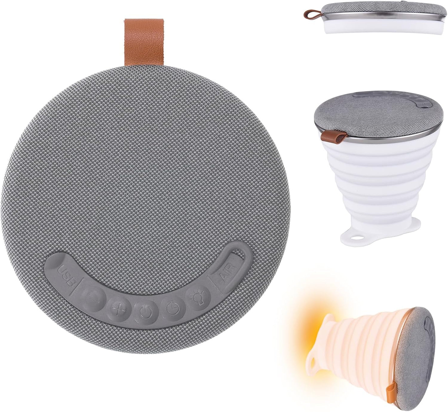 Swokely 10 Portable Bluetooth Speakers Wireless, Multifunctional Folding Portable Speaker, Sleep Sound Machine with Hrs