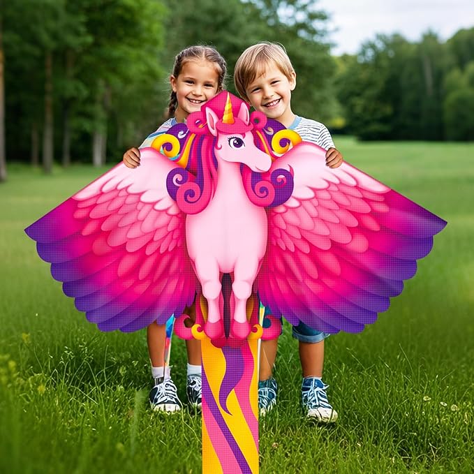 YongnKids Kite for Kids Age 4-8 8-12, Large Kites for Boys Adults Easy to Fly & Assemble, with 328ft String,Perfect for Beach Trip Park Family Activities Outdoor Games