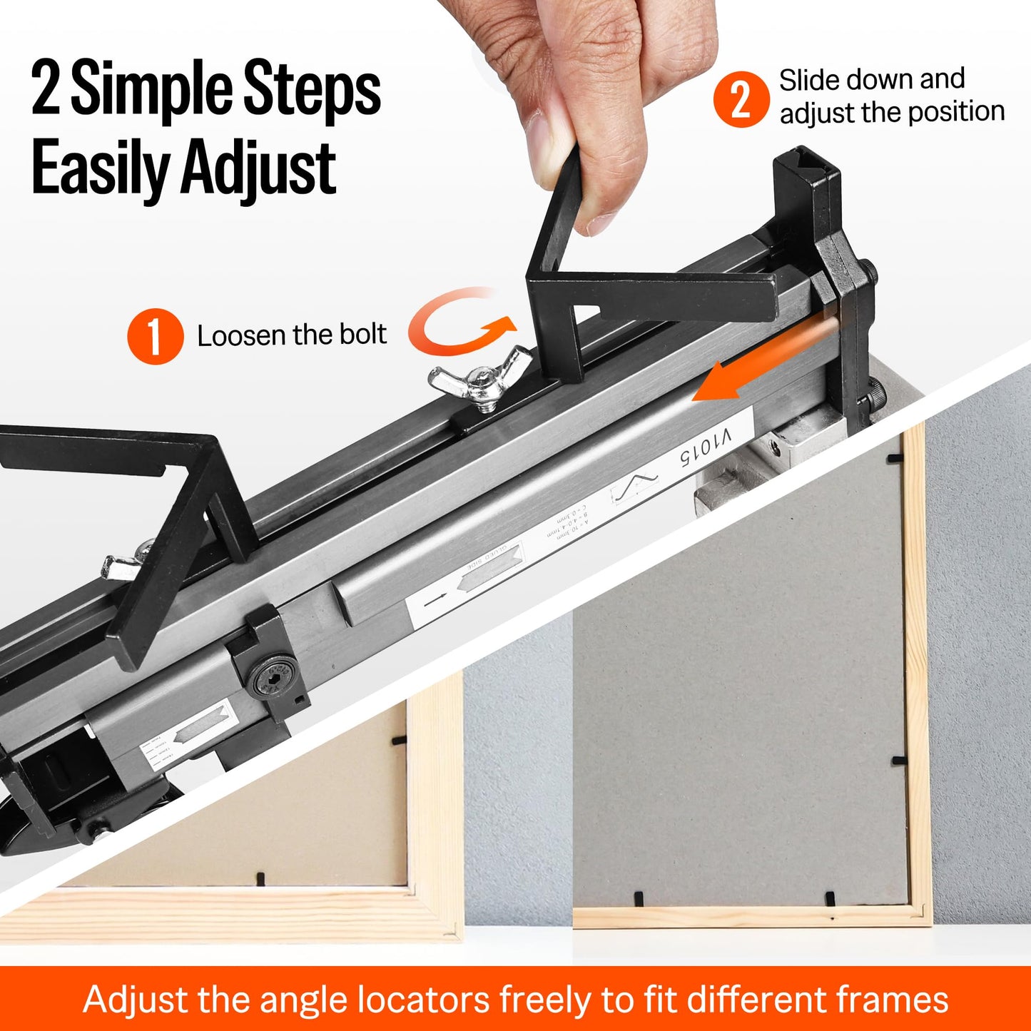 meite V-Nailer Series V1015B Picture Frame Joiner or Picture Frame Nailer (Size 9/32-Inch to 19/32-Inch)