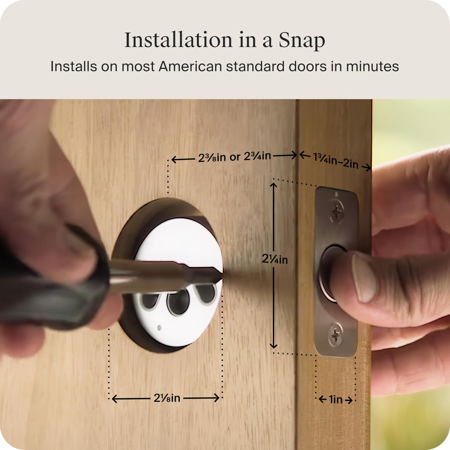Level Bolt Smart Deadbolt - Make Your Lock Smart Without Changing Keys or Hardware - Matter-Over-Thread - Keyless & Remote Access via Apple, Alexa, Google Home, SmartThings