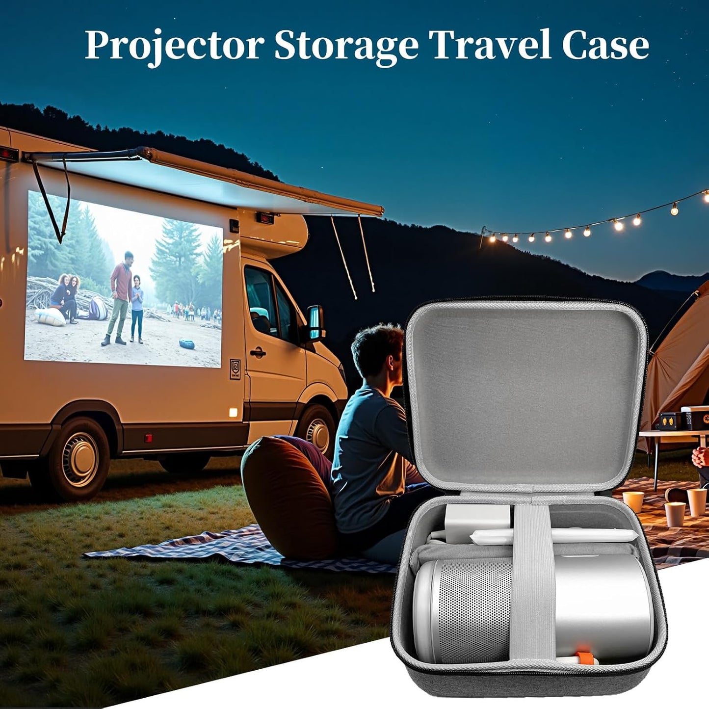 MoGo4, PLAY6, MoGo3Pro Diyeeni Projector Carrying Case, Compatible with Portable Storage Case with Easy Carry Handle