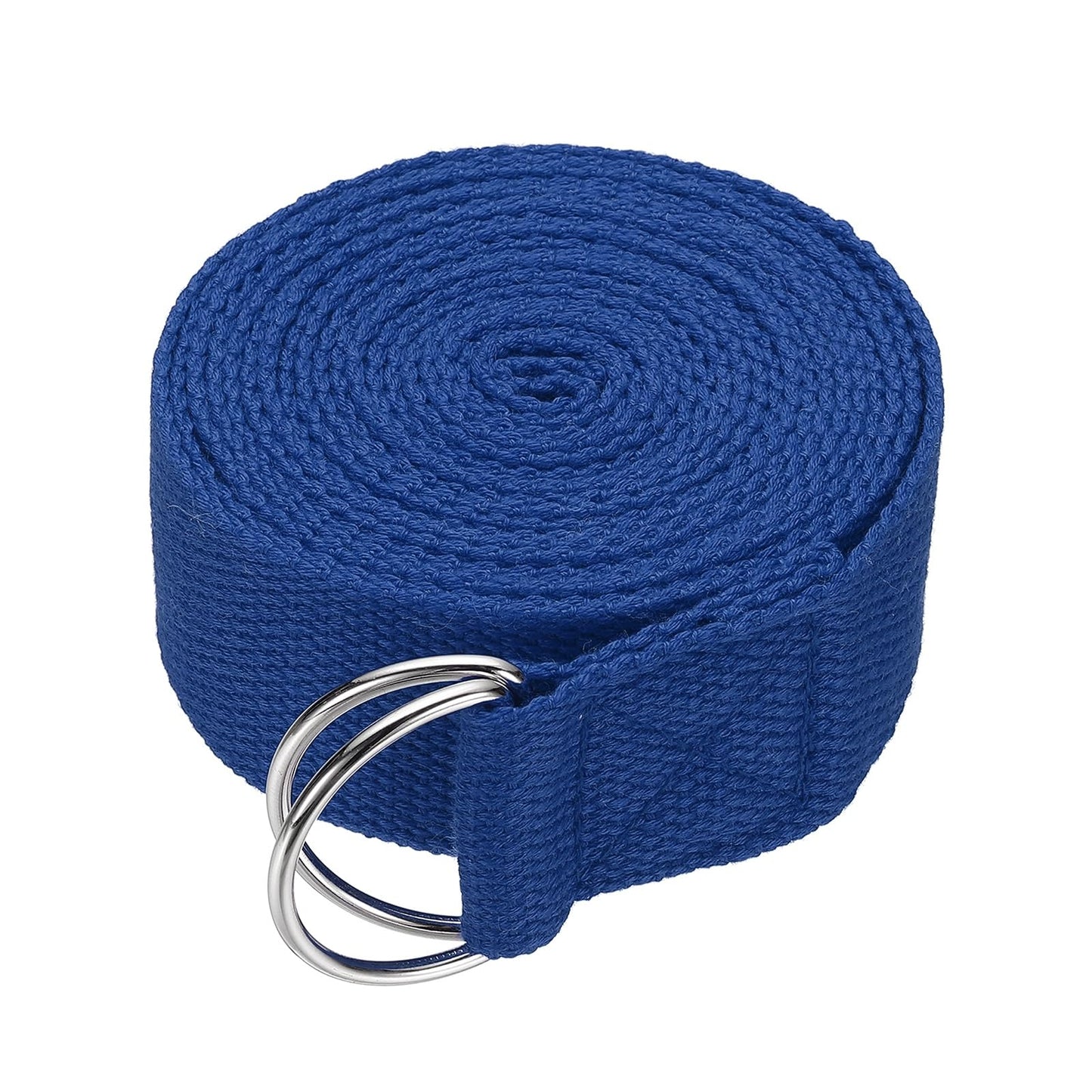YELARXI Yoga Strap for Stretching, Athletic Stretch Band 10.5ft & Blue with Adjustable Metal D Ring Buckle Yoga Bands - Fitting for (Pilates/Physical Fitness/Gym Workout Dance)