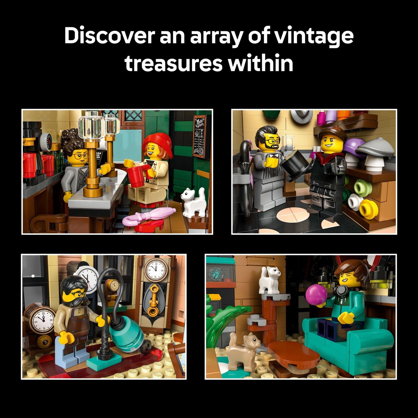 LEGO Icons Tudor Corner Building Set for Adults 18+ - DIY Miniature House Kit - Collectible Mini House Building Set for Men and Women - Crafting Gift for Adults - 10350