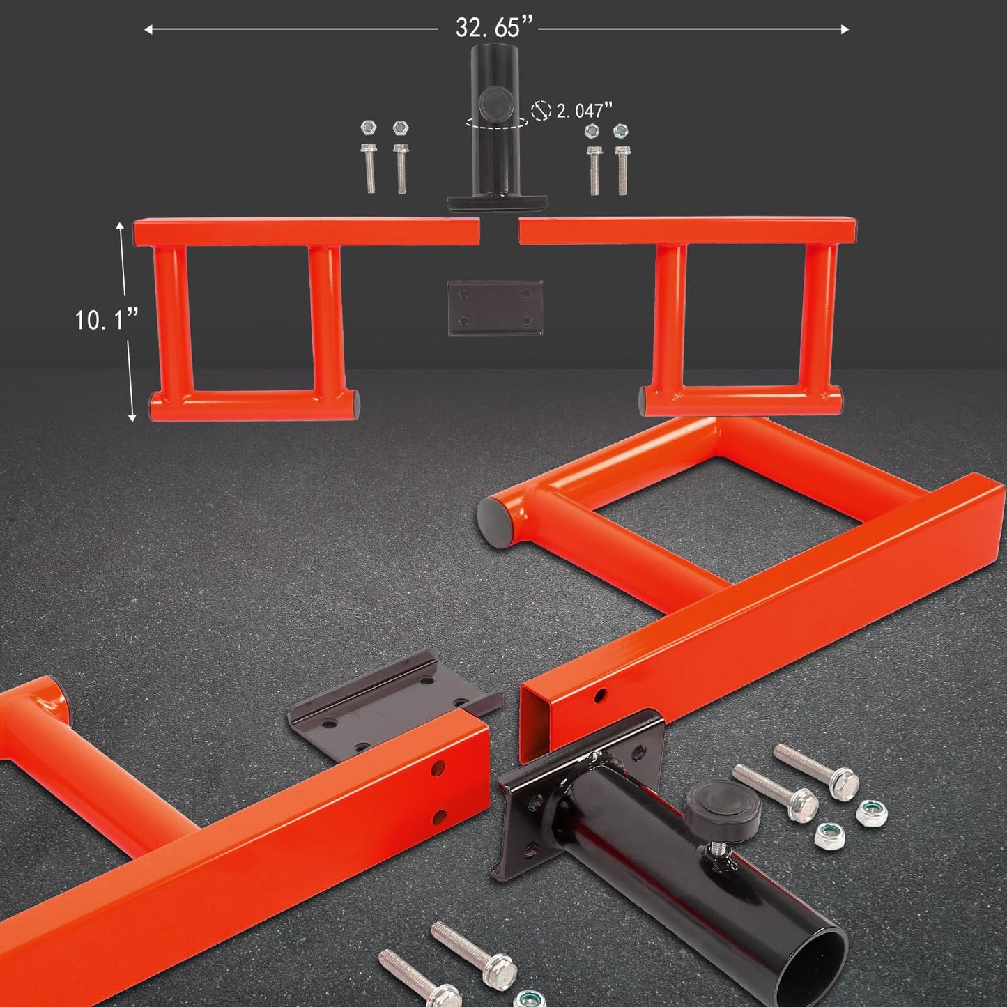 ZUKAM Viking Press Landmine Handle T-Bar Row Attachment for 2-Inch Olympic Barbell (Red)
