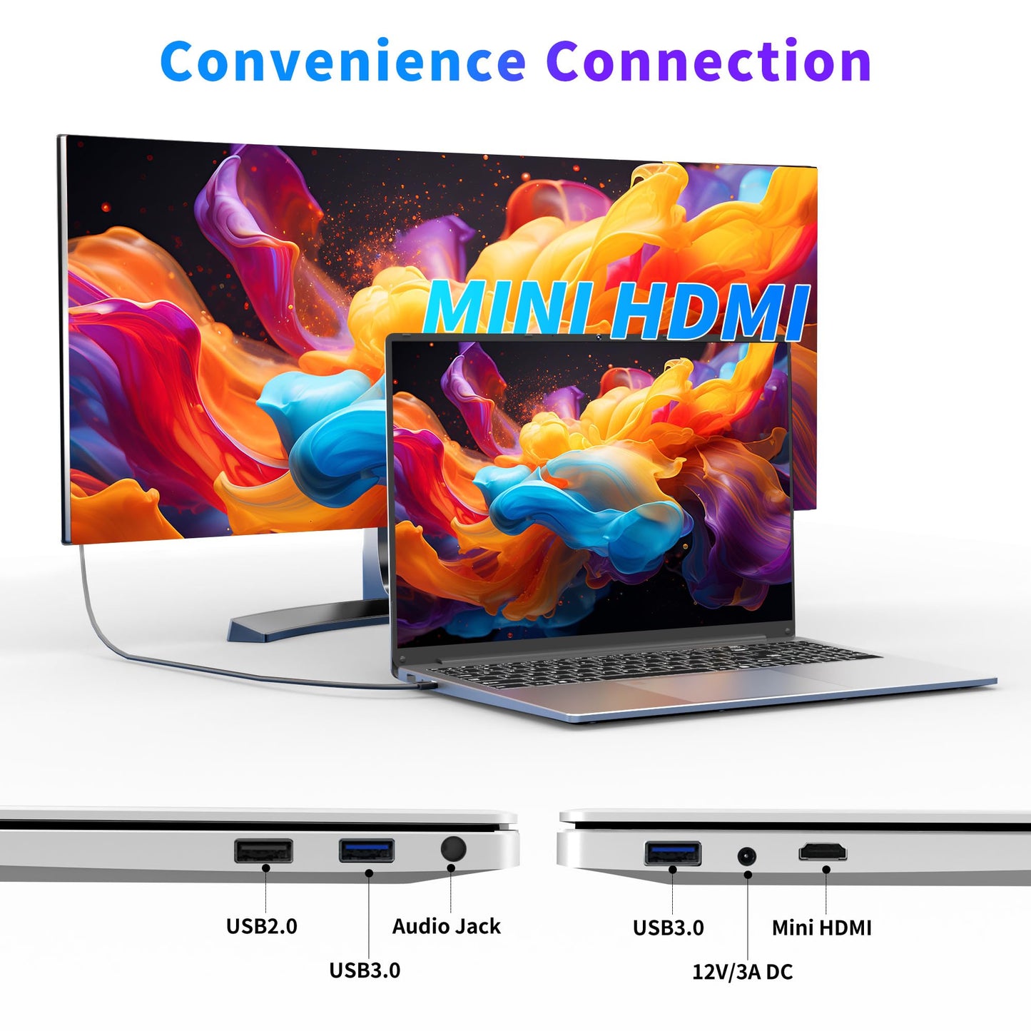 NIAKUN Laptop Computer, Gaming Laptops 2026, 16" Lap Top PC Windows 11 Pro, 16GB RAM 1TB SSD, Intel N95 Processor, Office 365, Backlit Keyboard,Fingerprint Unlock, 2-Year Warranty