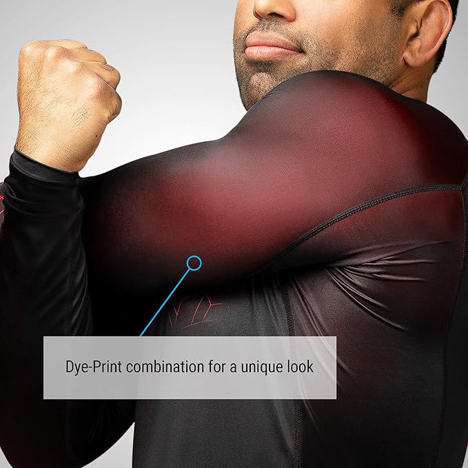 Hayabusa Geo Long Sleeve Jiu Jitsu Rashguard