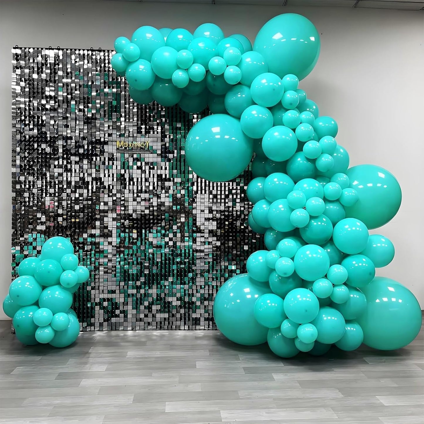 Skiennix Teal Balloon Arch Kit - 120pcs Turquoise Balloons in 5-18 Inch Sizes for Weddings, Baby Showers, and Parties