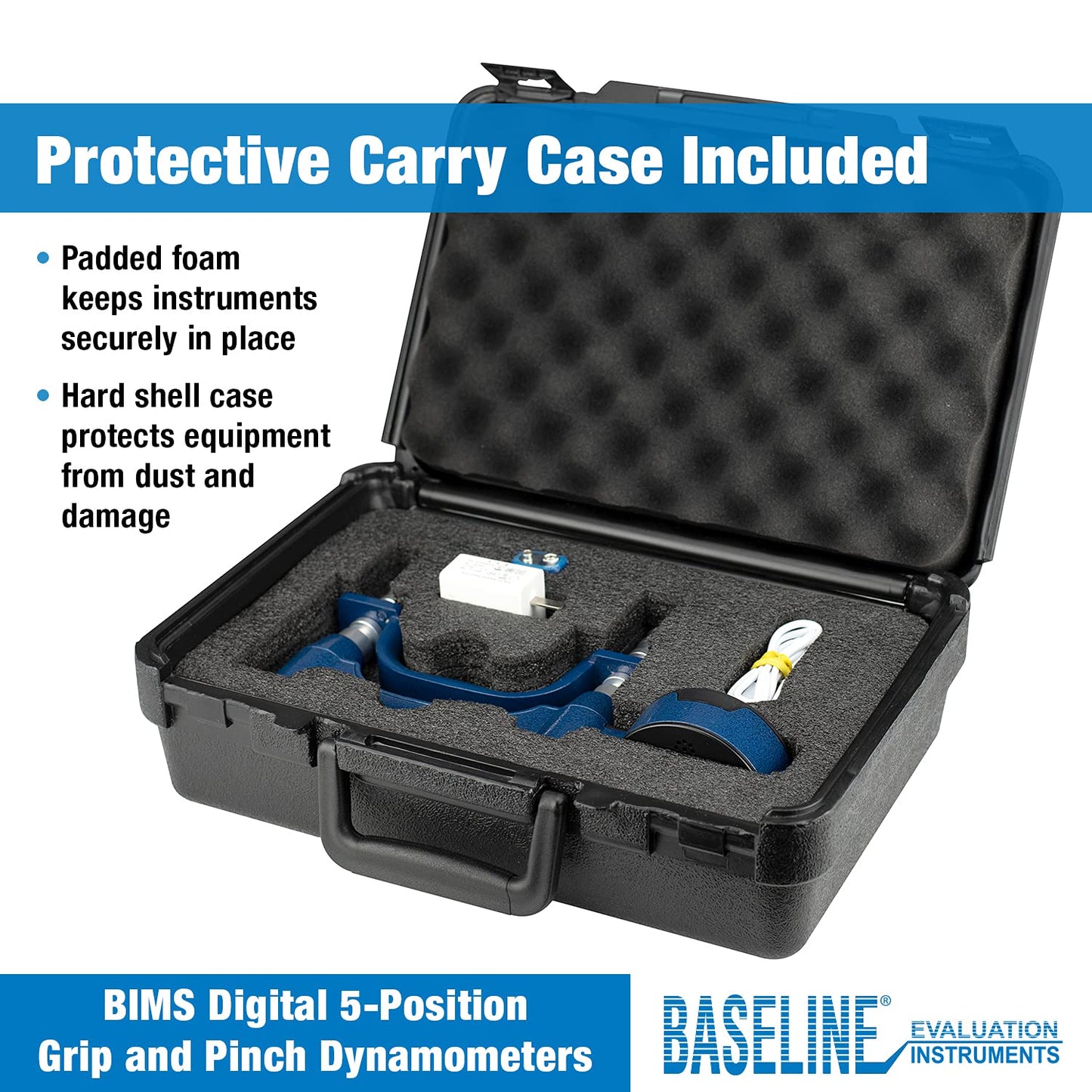 Baseline BIMS Digital 5-Position Hand Dynamometer for Grip Strength Testing and Evaluation