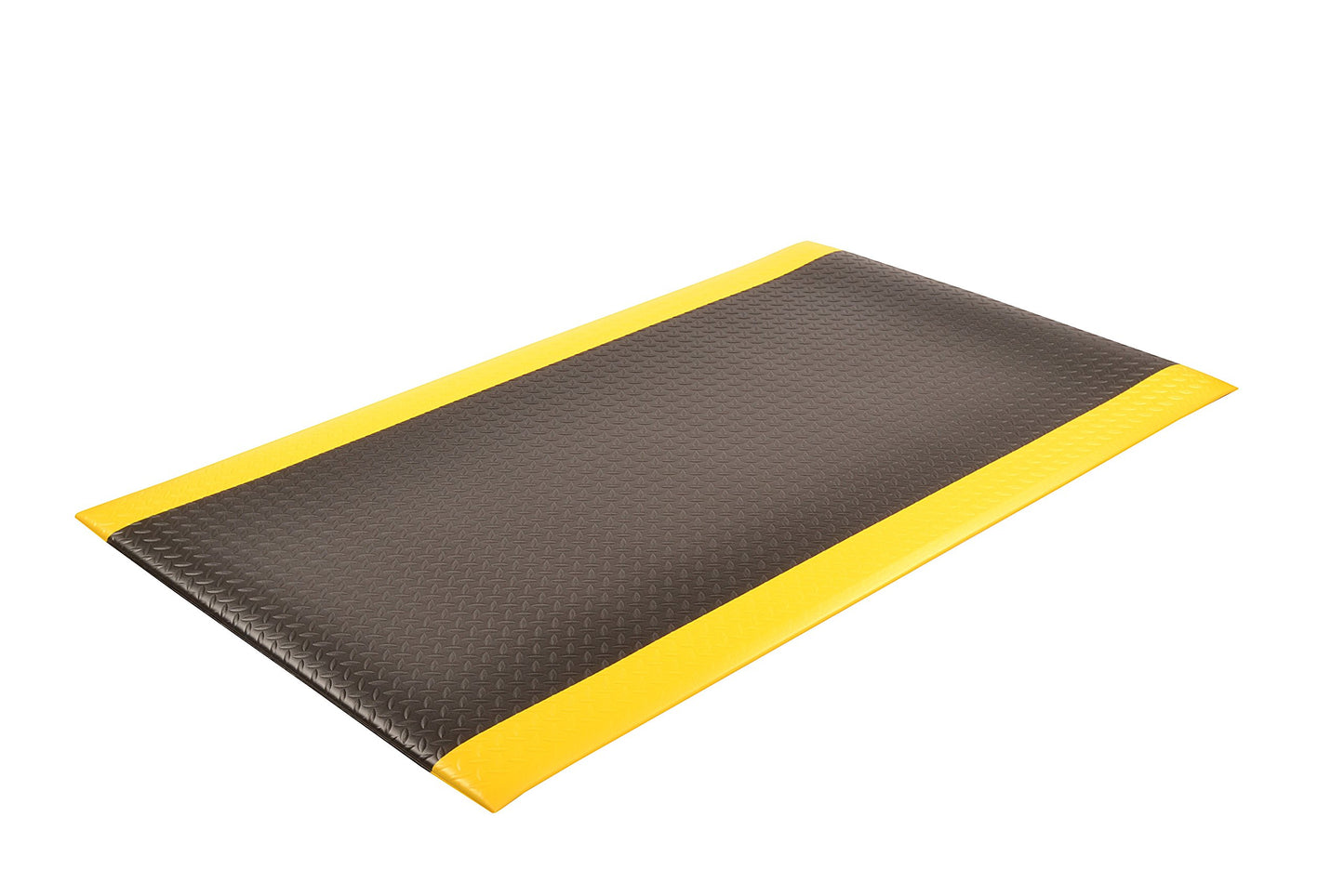 Notrax 419 Diamond Sof-Tred™ W/Dyna-Shield® Anti-Fatigue Safety Mat, for Home or Business 3' X 12' Black/Yellow