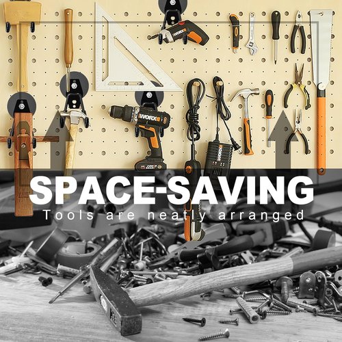 Heavy-Duty Magnetic Garage Hooks by [Brand Name] - Strong, Anti-Scratch Tool Holders | 2-Pack for Garage & Workshop Storage