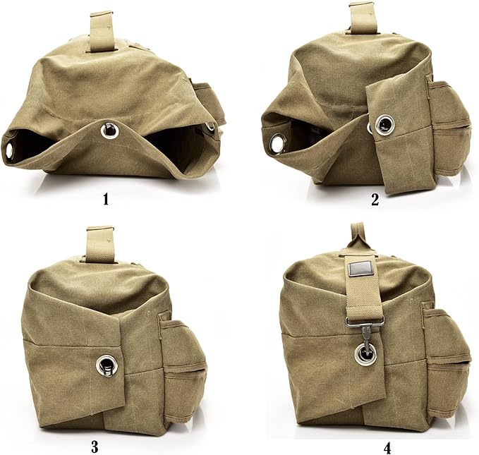Large Capacity Travel Climbing Bag Tactical Military Duffel Bag Top Load Double Strap Canvas Backpack