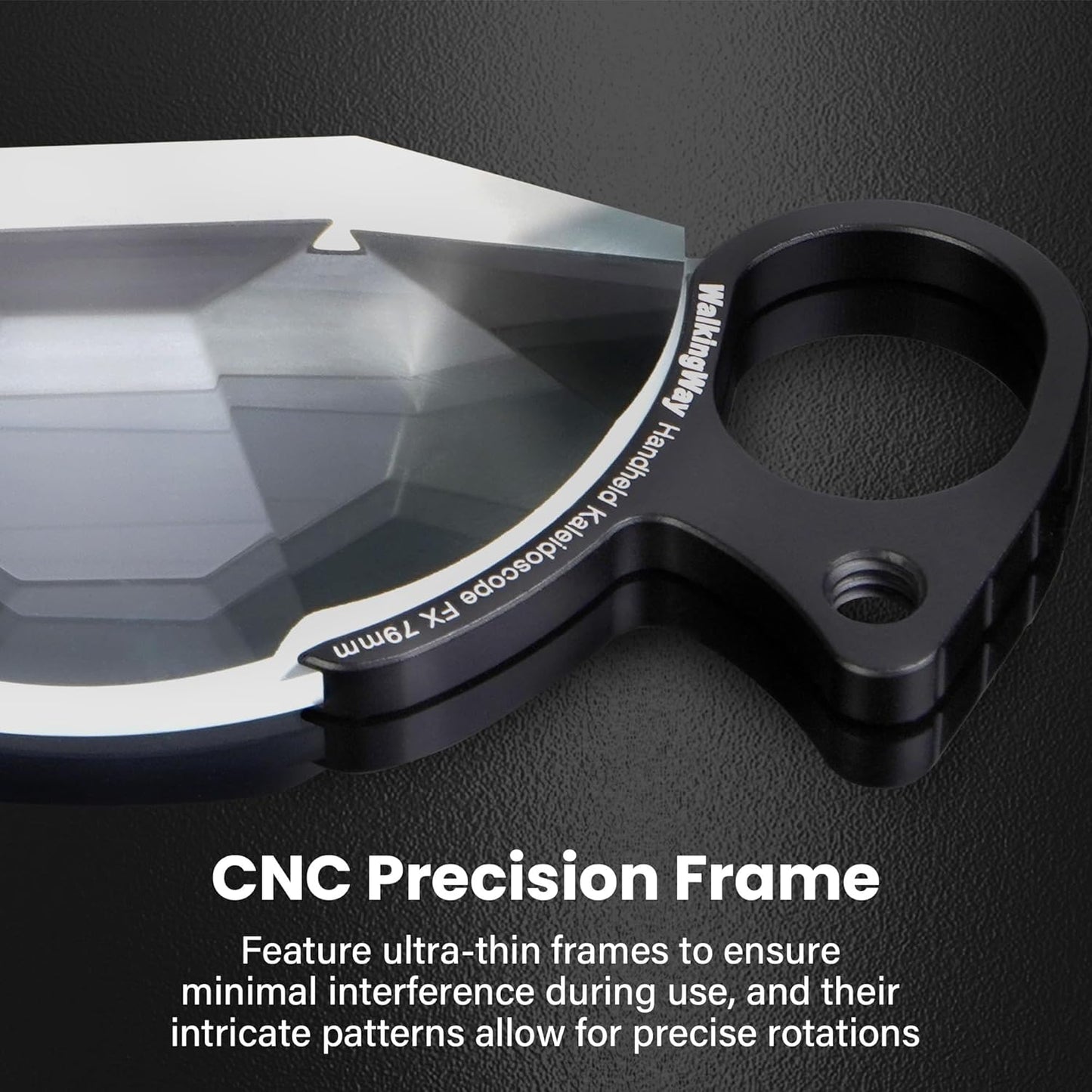 Walking Way 79mm Handheld Subtle Kaleidoscope Prism Filter, Special Effects Camera Lens Filter, Optical Glass Prism
